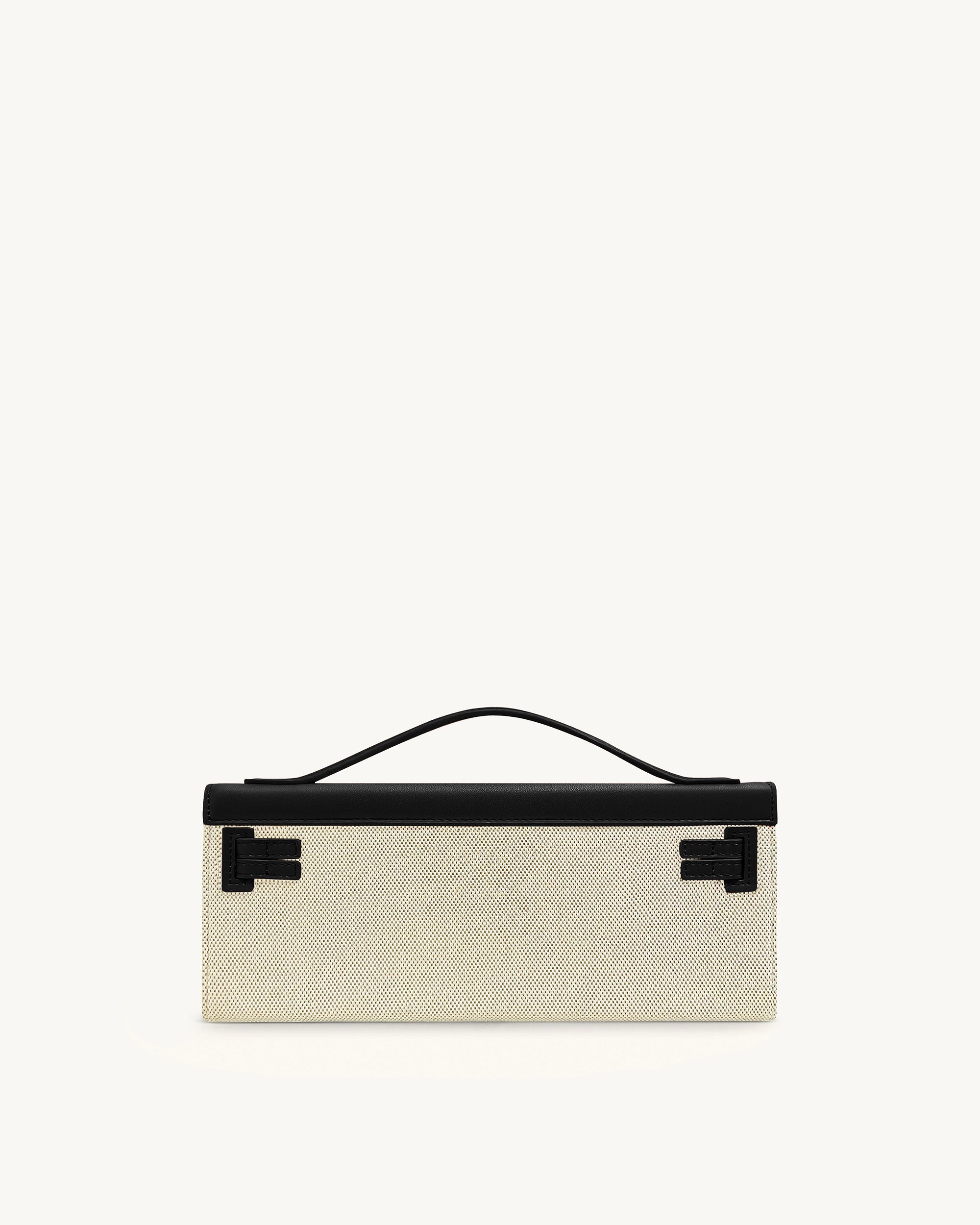 Buru出品 Bria Structured Top Handle Bag - Black Canvas | JW PEI