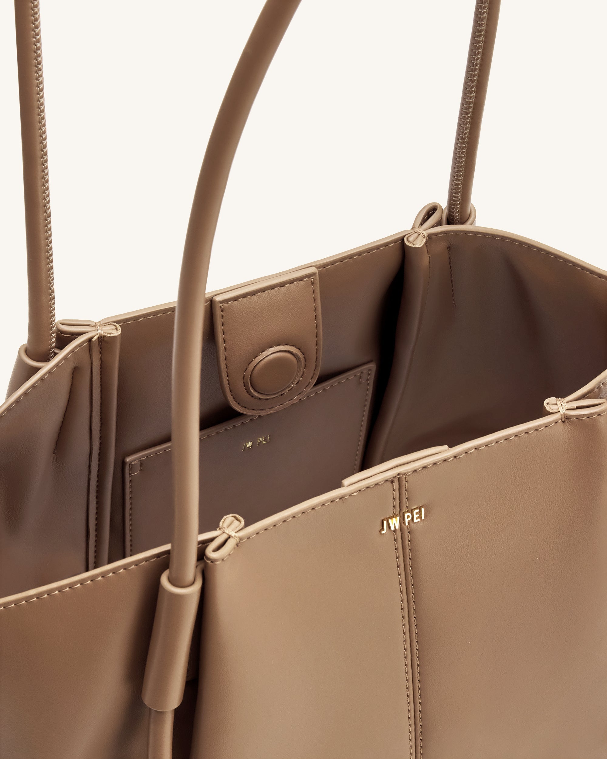 Nala Wide Tote Bag - Clay Brown | JW PEI