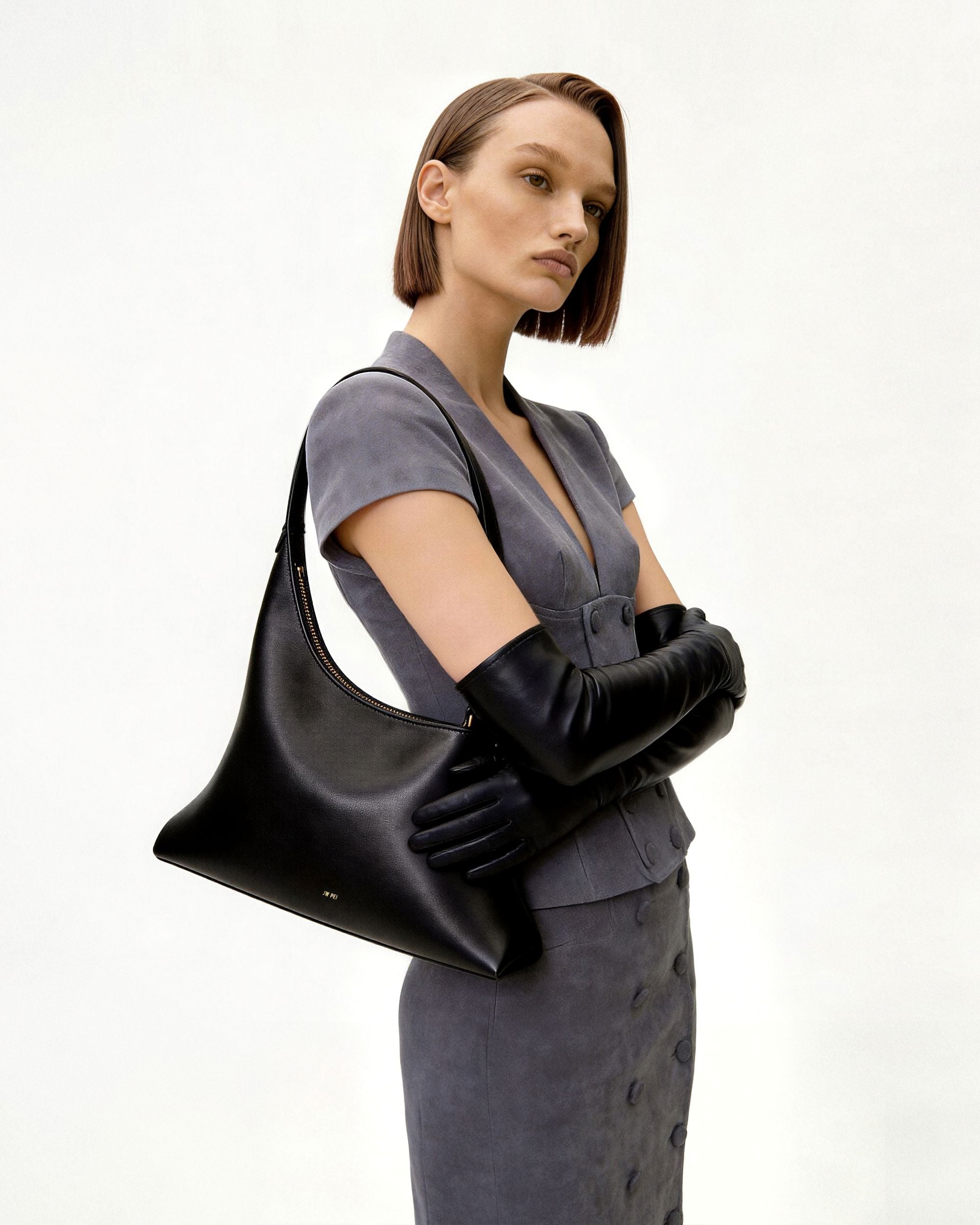 Lyra Shoulder Bag - Black | JW PEI