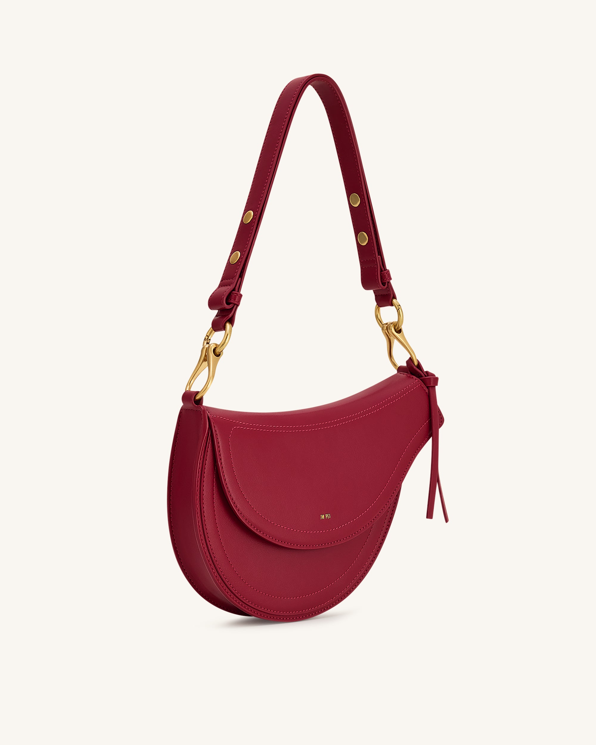 Ashlie Crossbody Bag - Burgundy | JW PEI