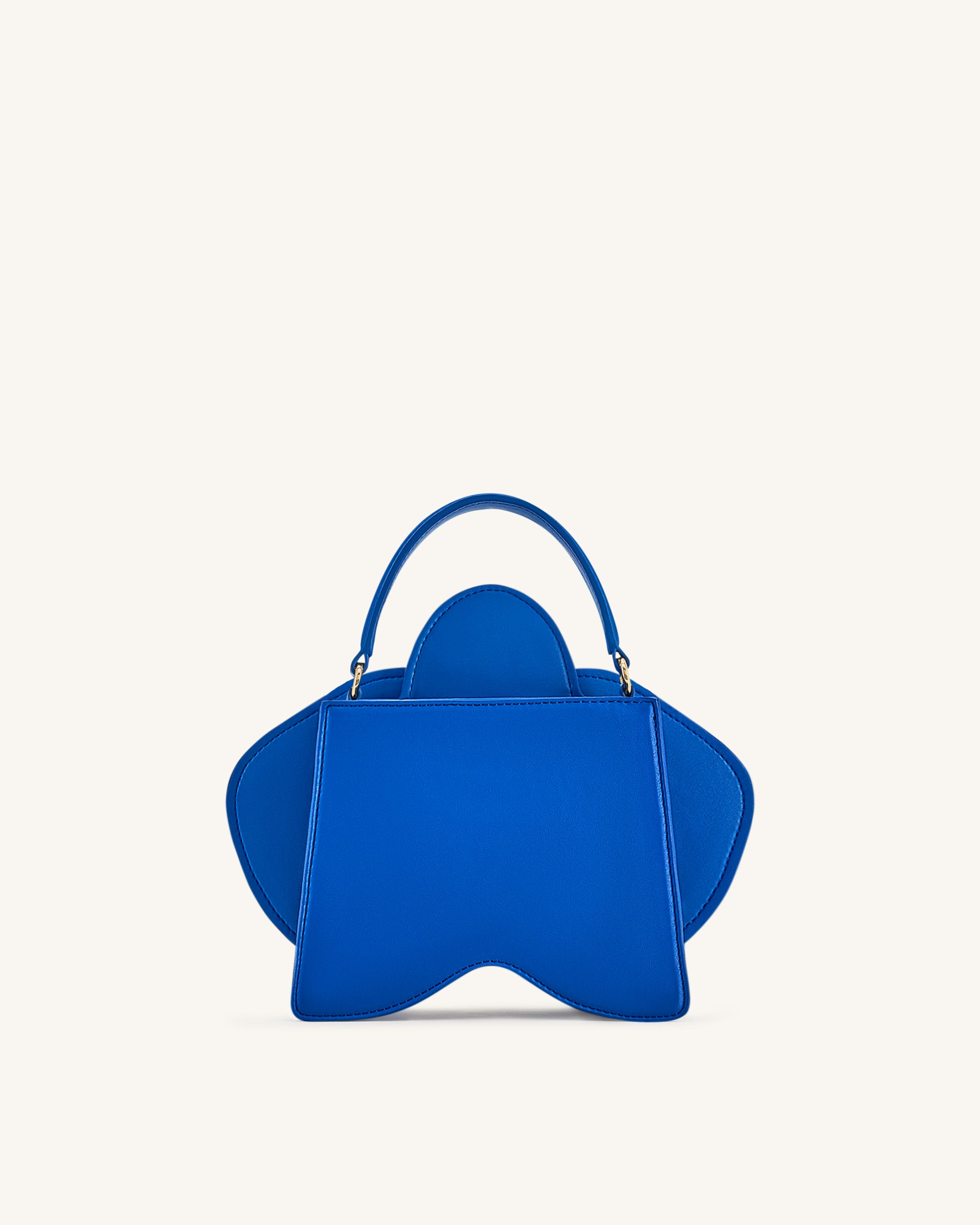 ブルーガールフェザーパーティバッグ Flora Orchid Shaped Top Handle Bag - Blue | JW PEI