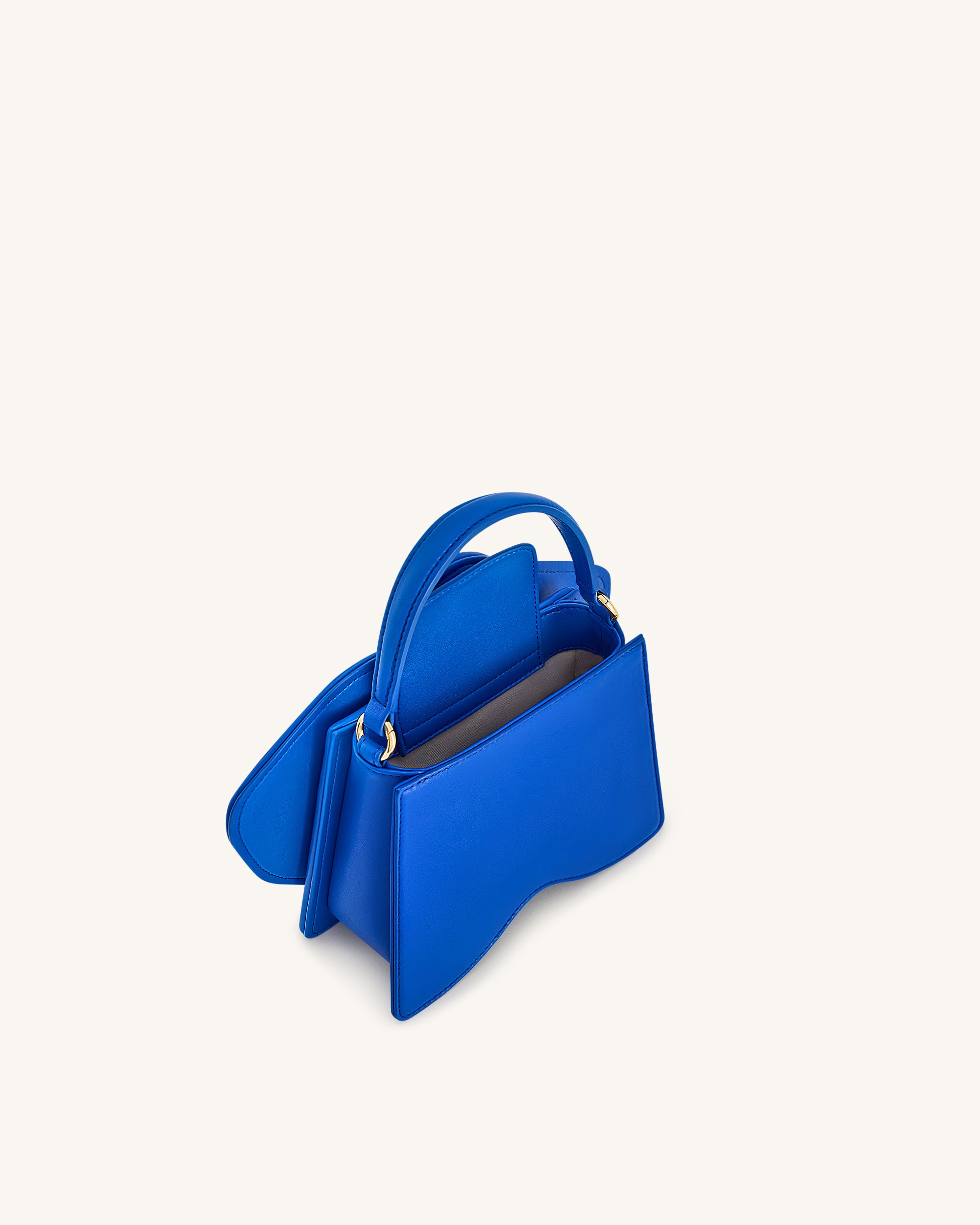 Flora Orchid Shaped Top Handle Bag - Blue | JW PEI