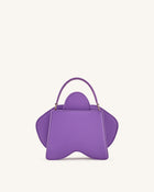 Flora Orchid Shaped Top Handle Bag - Purple