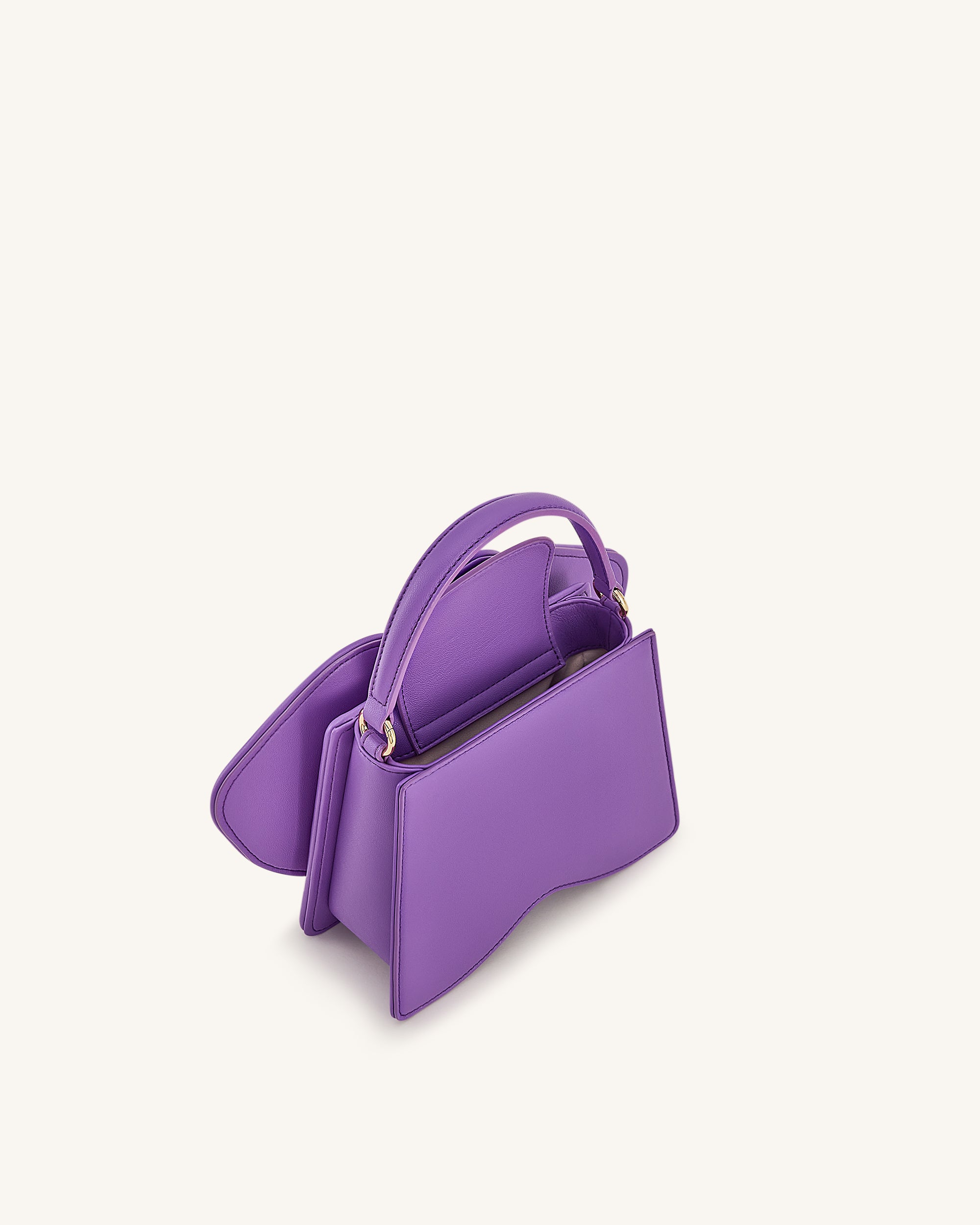 Flora Orchid Shaped Top Handle Bag - Purple | JW PEI