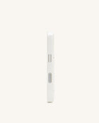 Pearl Embellished Phone Case - White