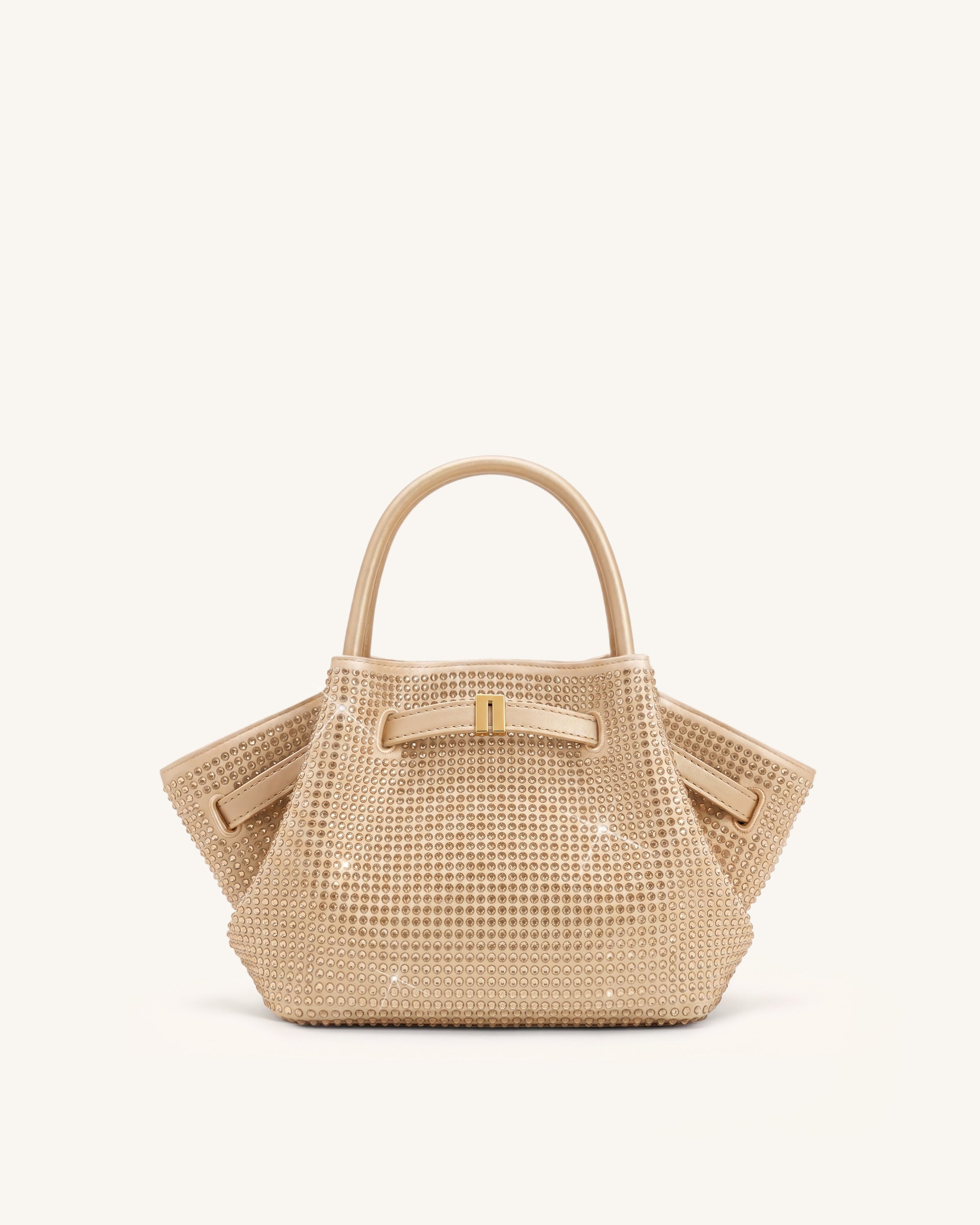 バッグ @hanahana Hana Mini Artificial Crystal Tote Bag - Champagne | JW PEI