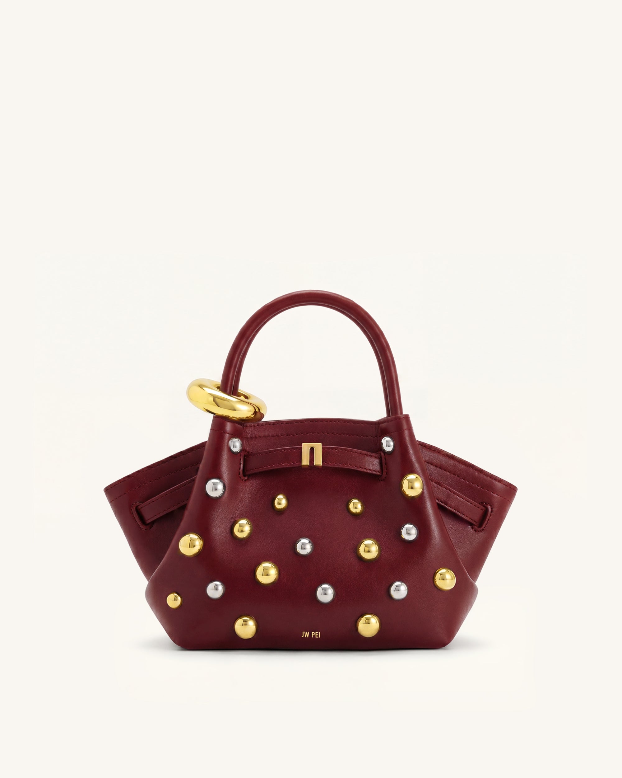 Hana Mini Tote Bag - Wine Red | JW PEI