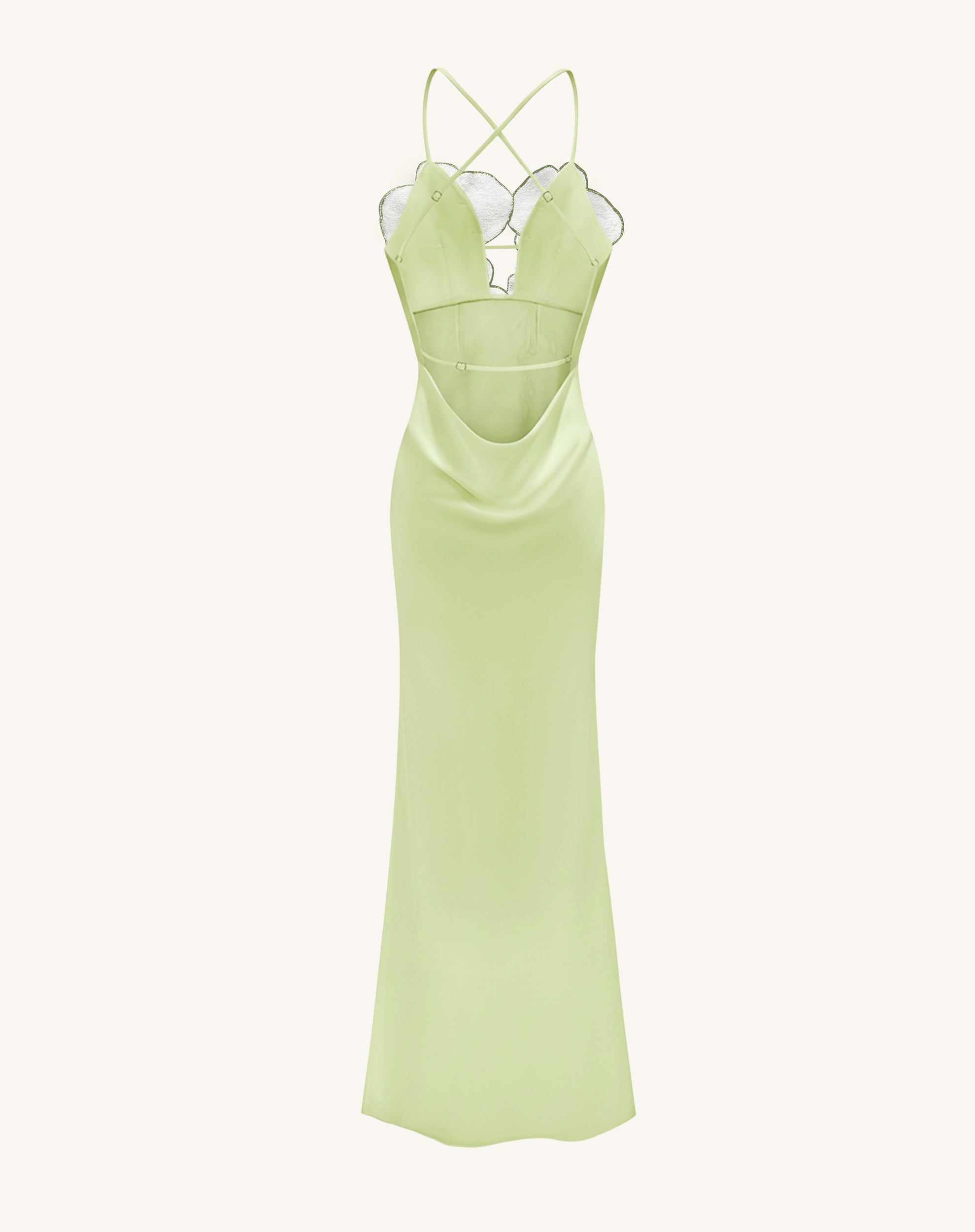 ivory green dress Ivory Dress in Green Wanhiyan Clothing