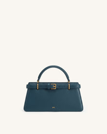 Elena Classic Top Handle Bag - Navy