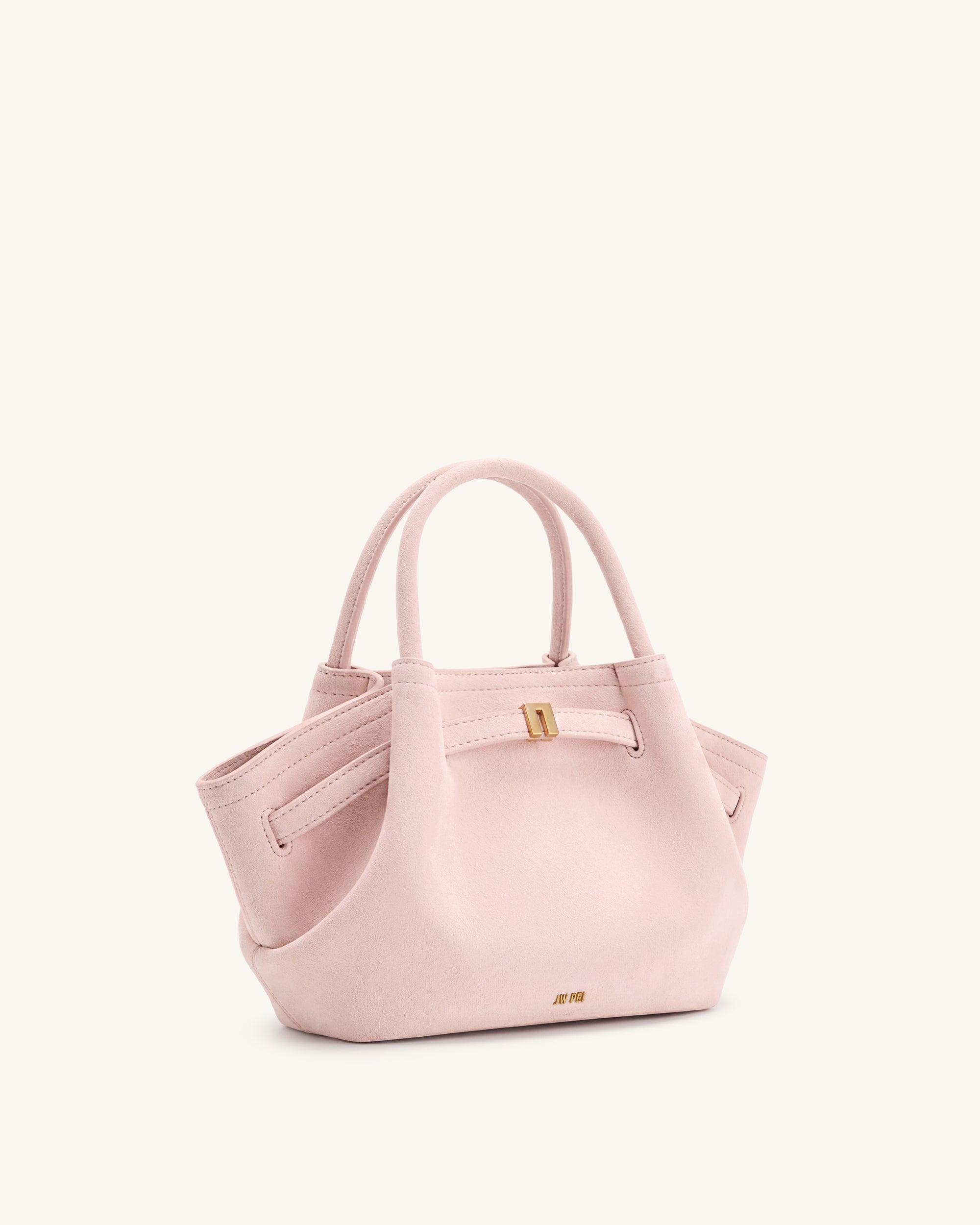 Hana Mini Faux Suede Tote Bag - Pink | JW PEI
