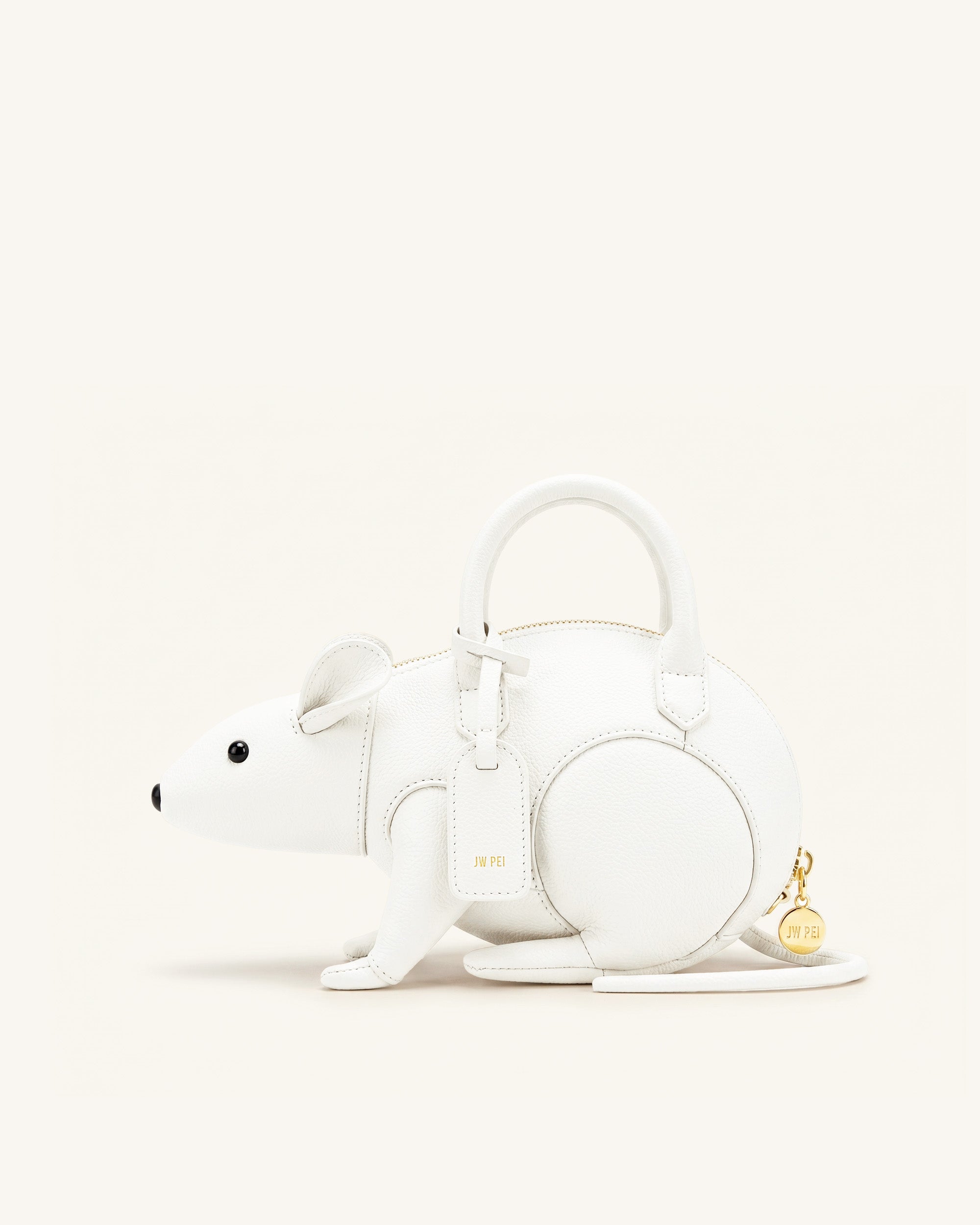 Mia Mouse Top Handle Bag - White | JW PEI