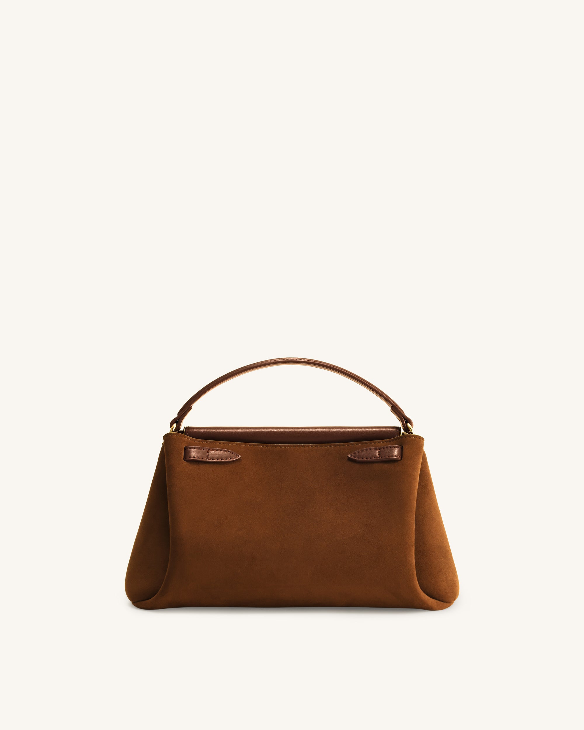 バッグ ecrin SUEDE COIN BAG (brown) Carmen Faux Suede Top Handle Bag - Brown | JW PEI