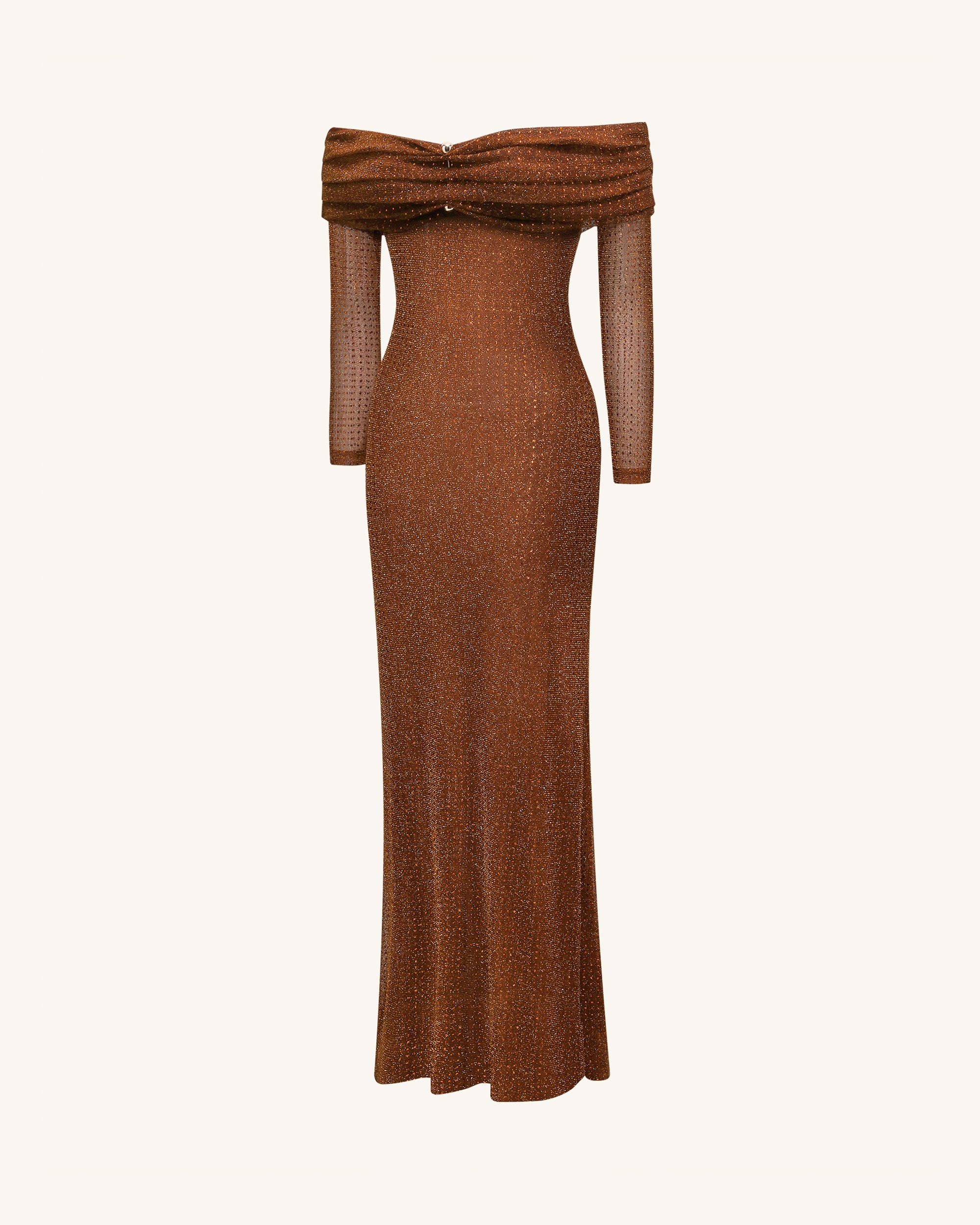 brown square rhinestone mesh midi dress Self-Portrait | Dresses | Self Portrait Brown Square Rhinestone Mesh Midi Dress