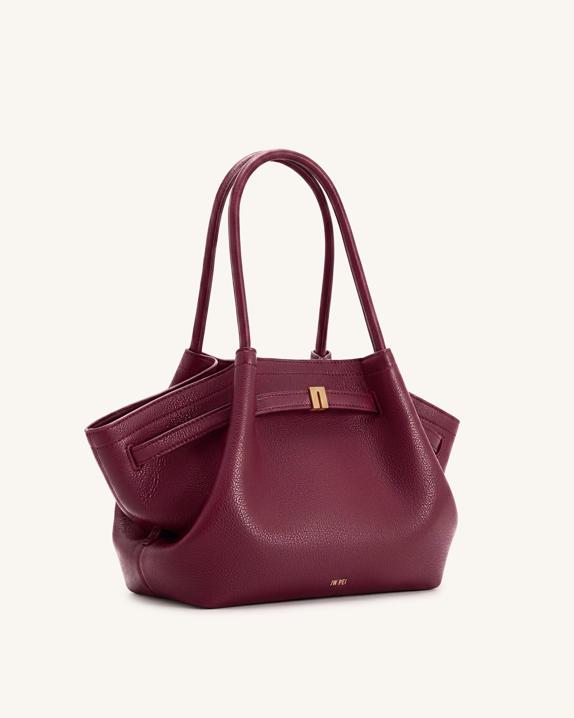 Hana*　0825 Hana Medium Tote Bag - Burgundy | JW PEI