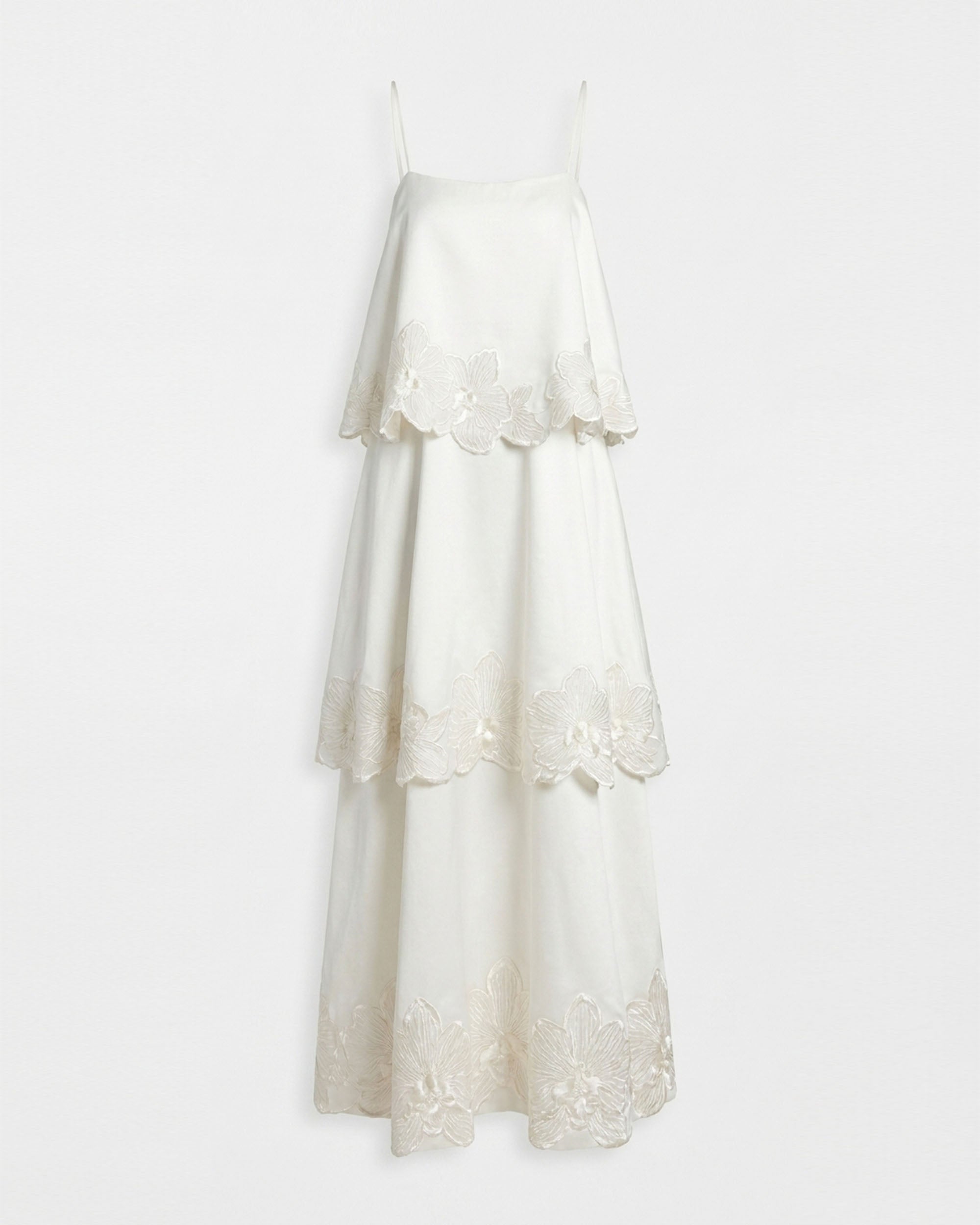 embroidered tiered maxi dress Dawn Sun Embroidered Tiered Maxi Dress | Disturbia