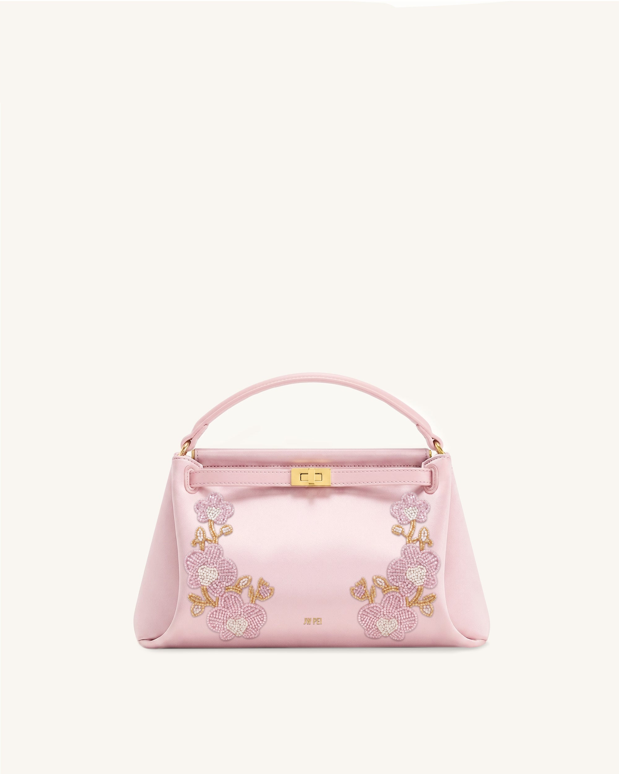 Carmen Beaded Orchid Top Handle Bag - Light Pink | JW PEI