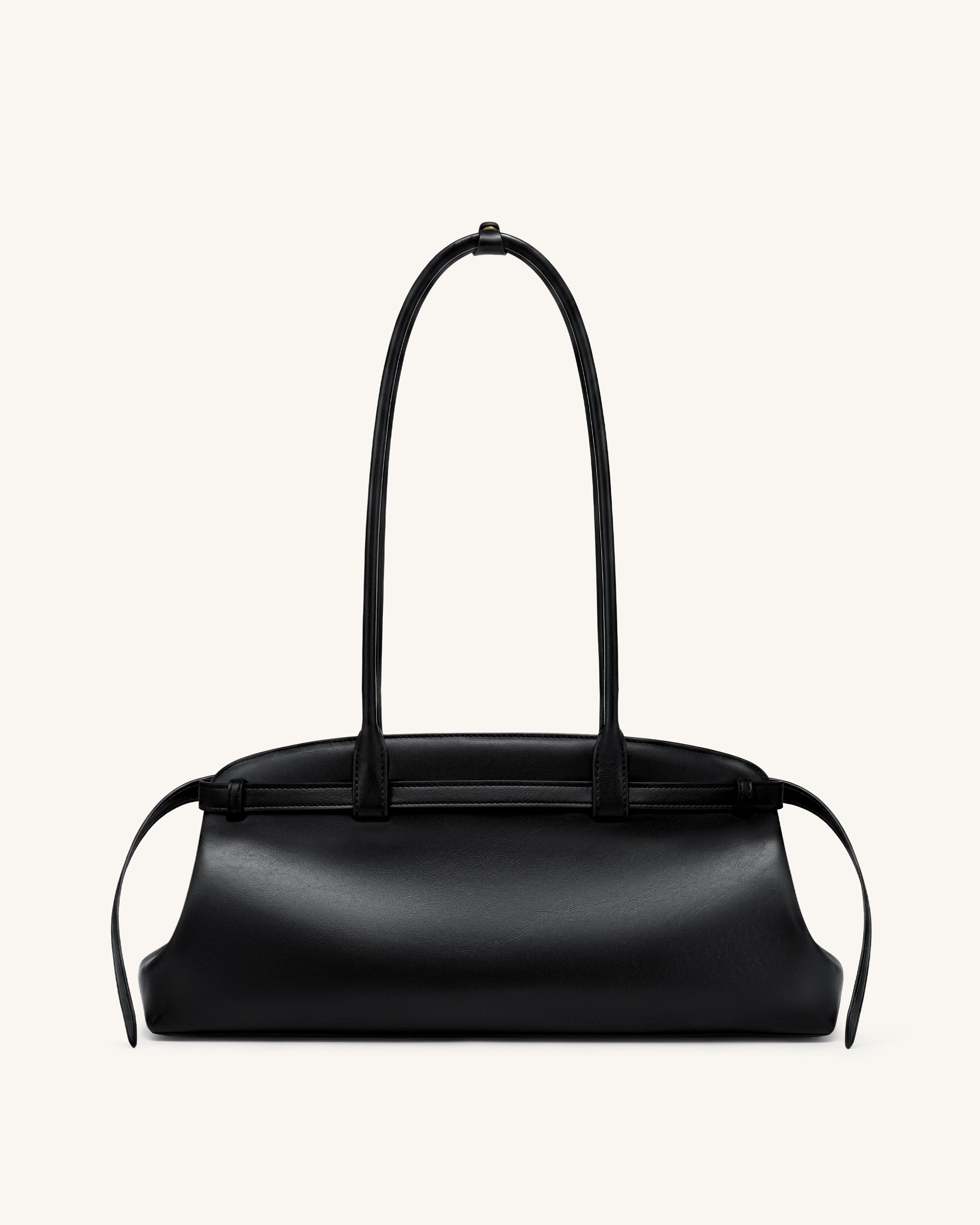 Arden Belt Detail East-West Shoulder Bag - Black | JW PEI