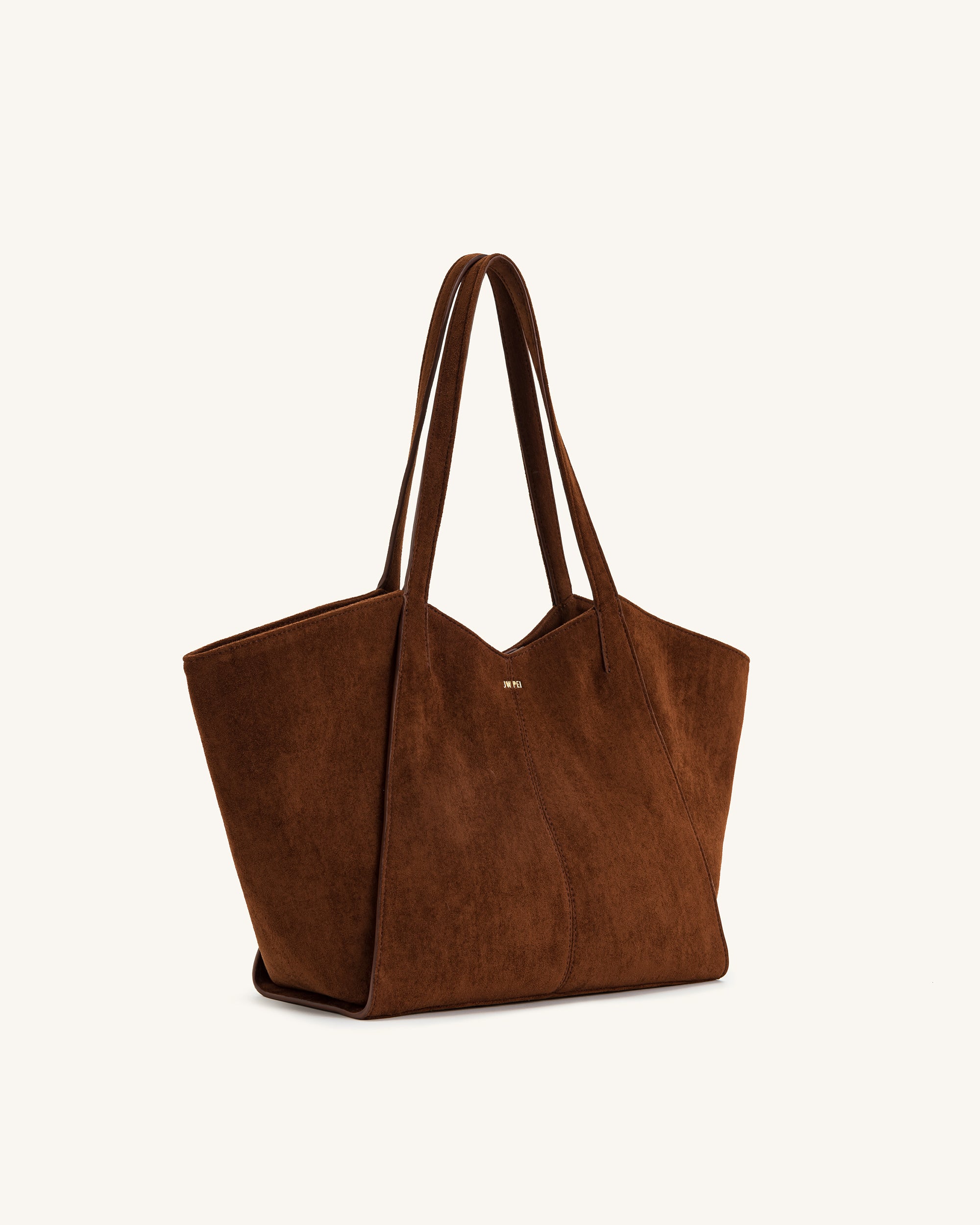 Kiana Large Capacity Tote Bag - Dark Brown | JW PEI
