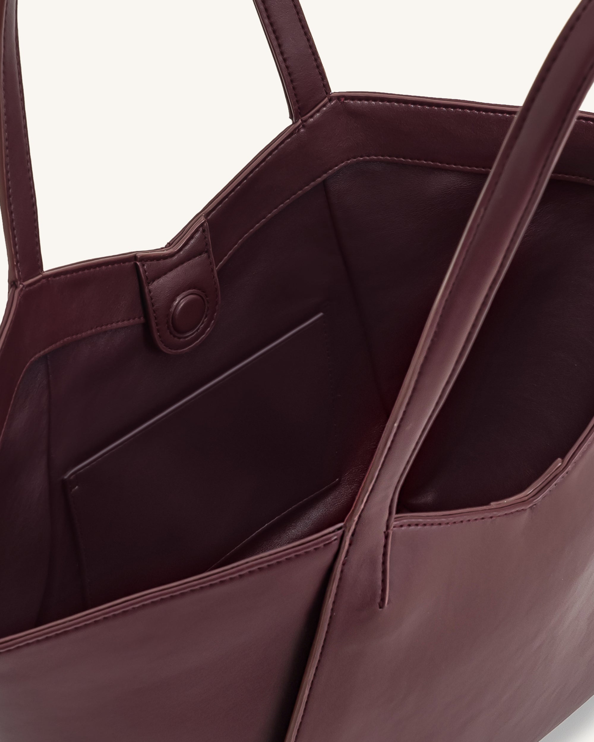 Kiana Large Capacity Tote Bag - Deep Claret | JW PEI