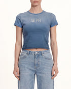 The Glitz Ombre Logo Tee - Pacific Tide