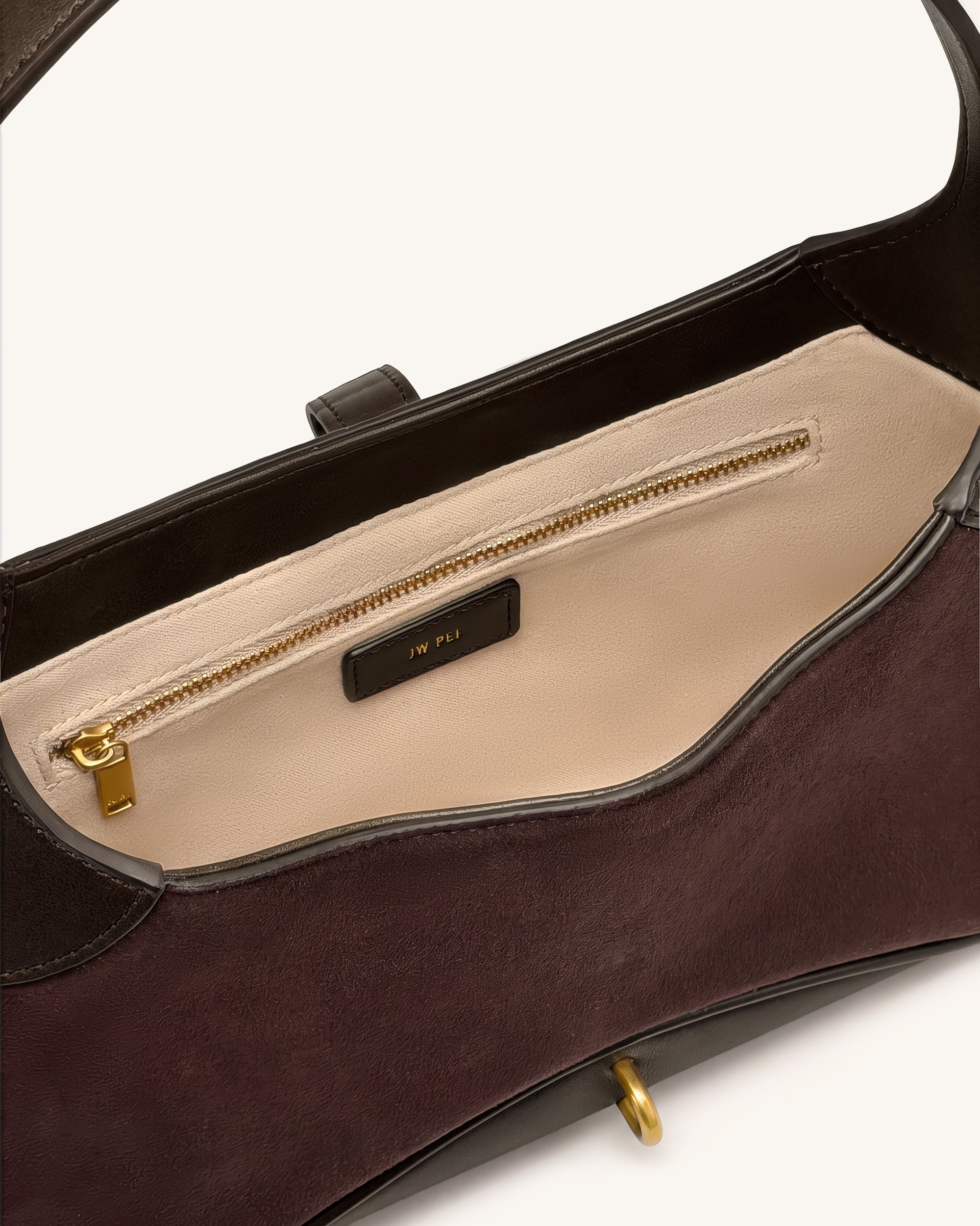 Juliette Key Charm East-West Shoulder Bag - Dark Brown | JW PEI