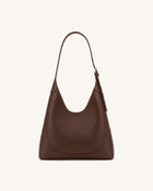 Willow Soft Hobo Shoulder Bag - Dark Brown