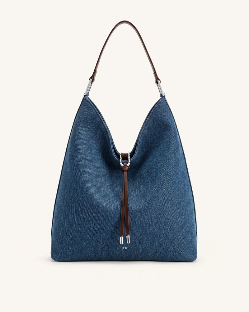Aria Shoulder Bag - Blue Denim