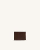 Maeve Dachshund Metal Emblem Card Holder - Chocolate
