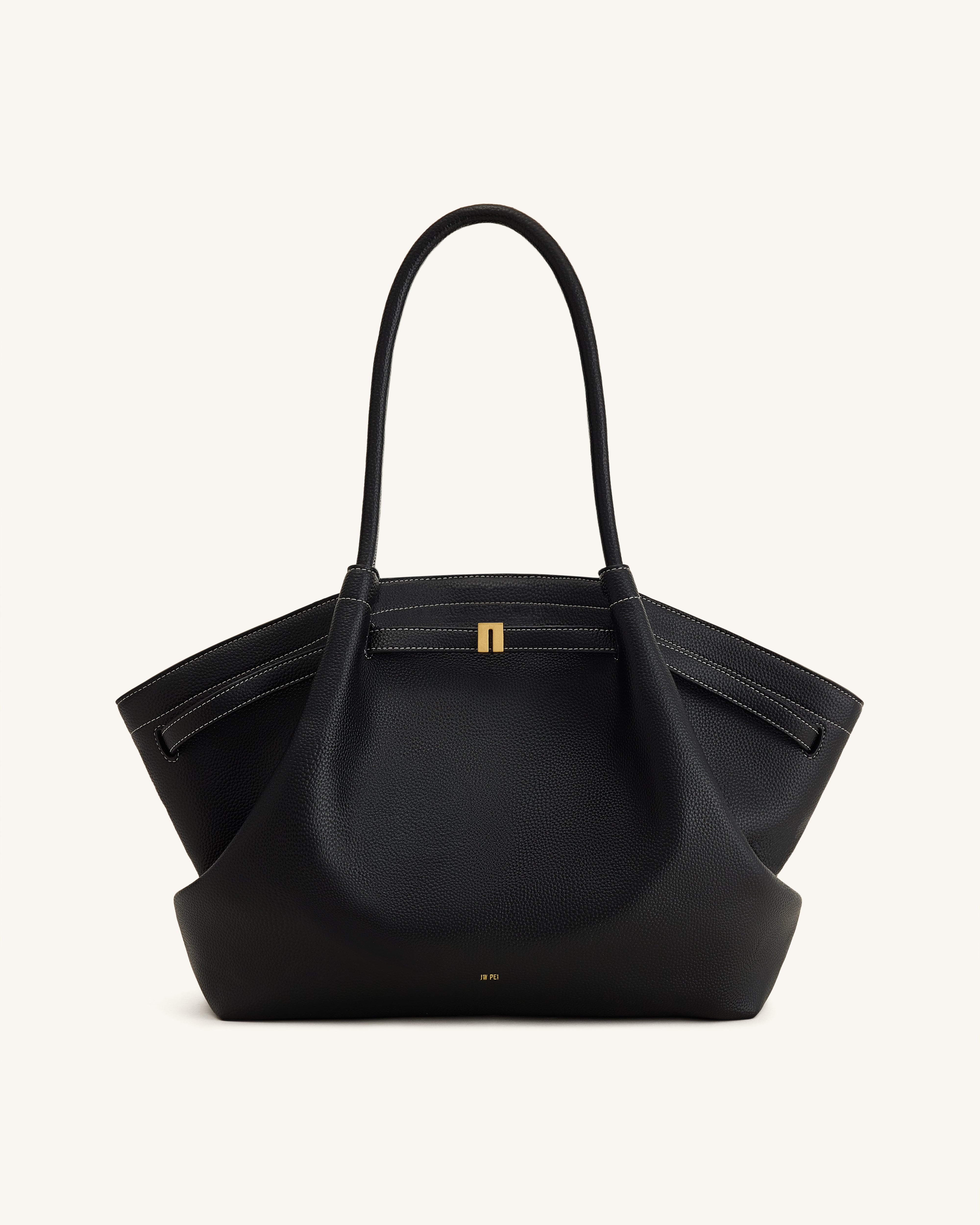 Hana Large Tote Bag - Black | JW PEI