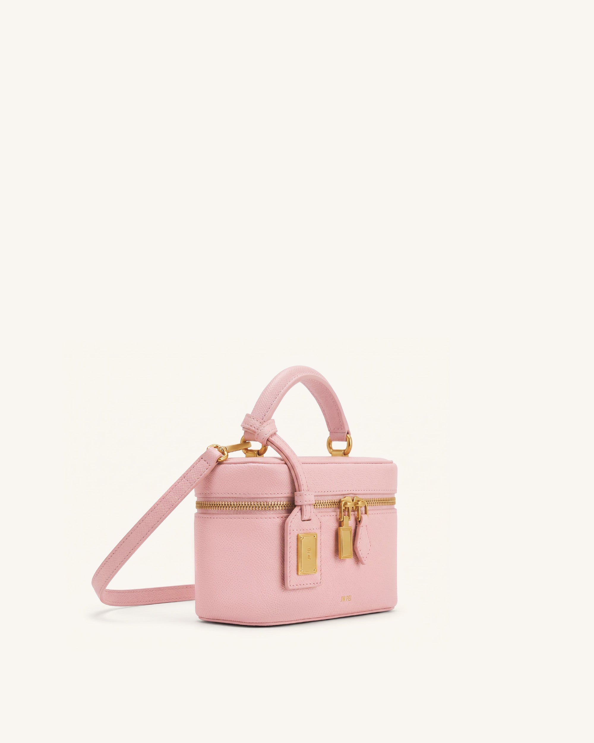 Cleo Box Shape Top Handle Bag - Pink | JW PEI