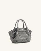 Hana Mini Tote Bag - Grey Croc