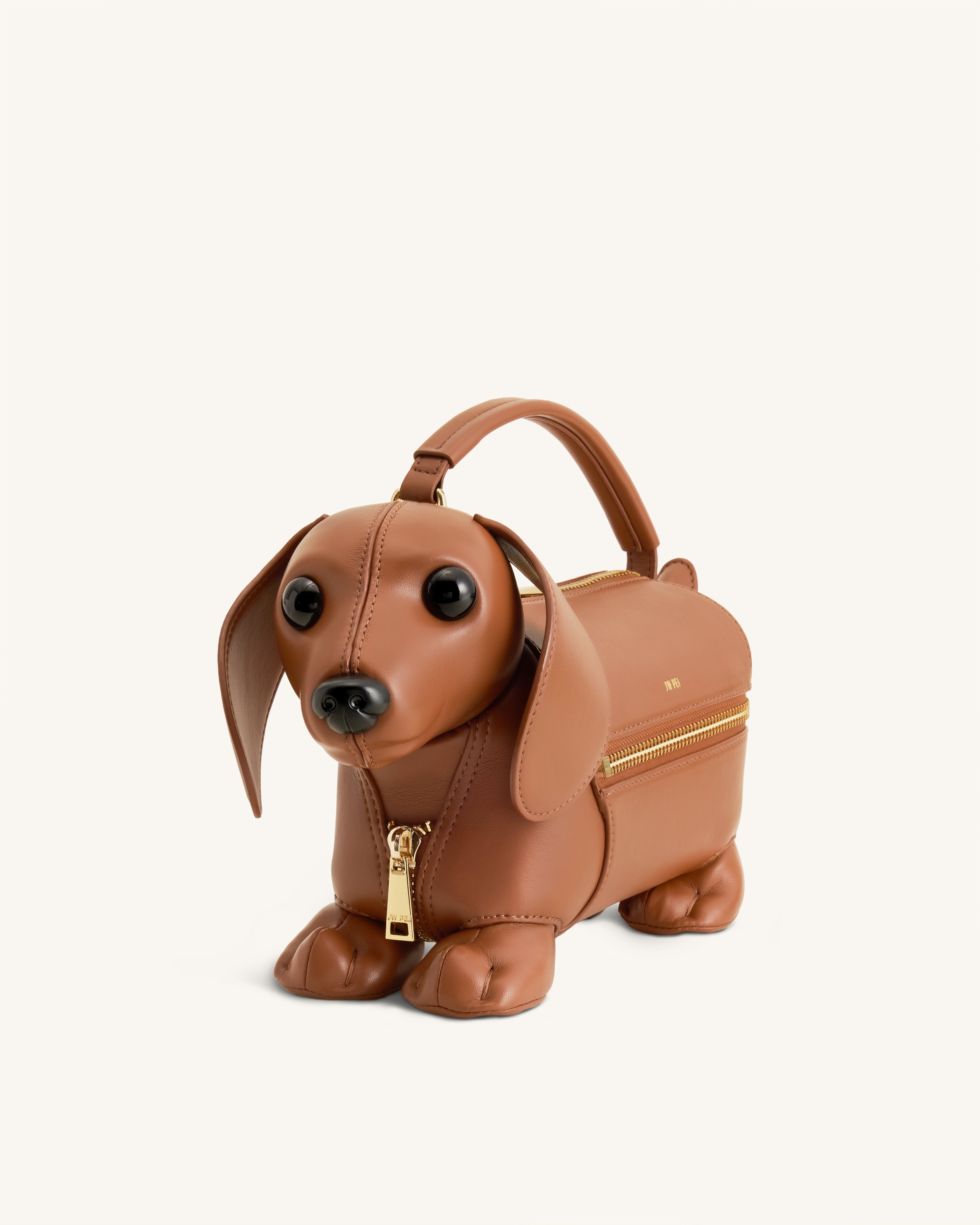 Emilia Dog-Shaped Bag - Brown | JW PEI