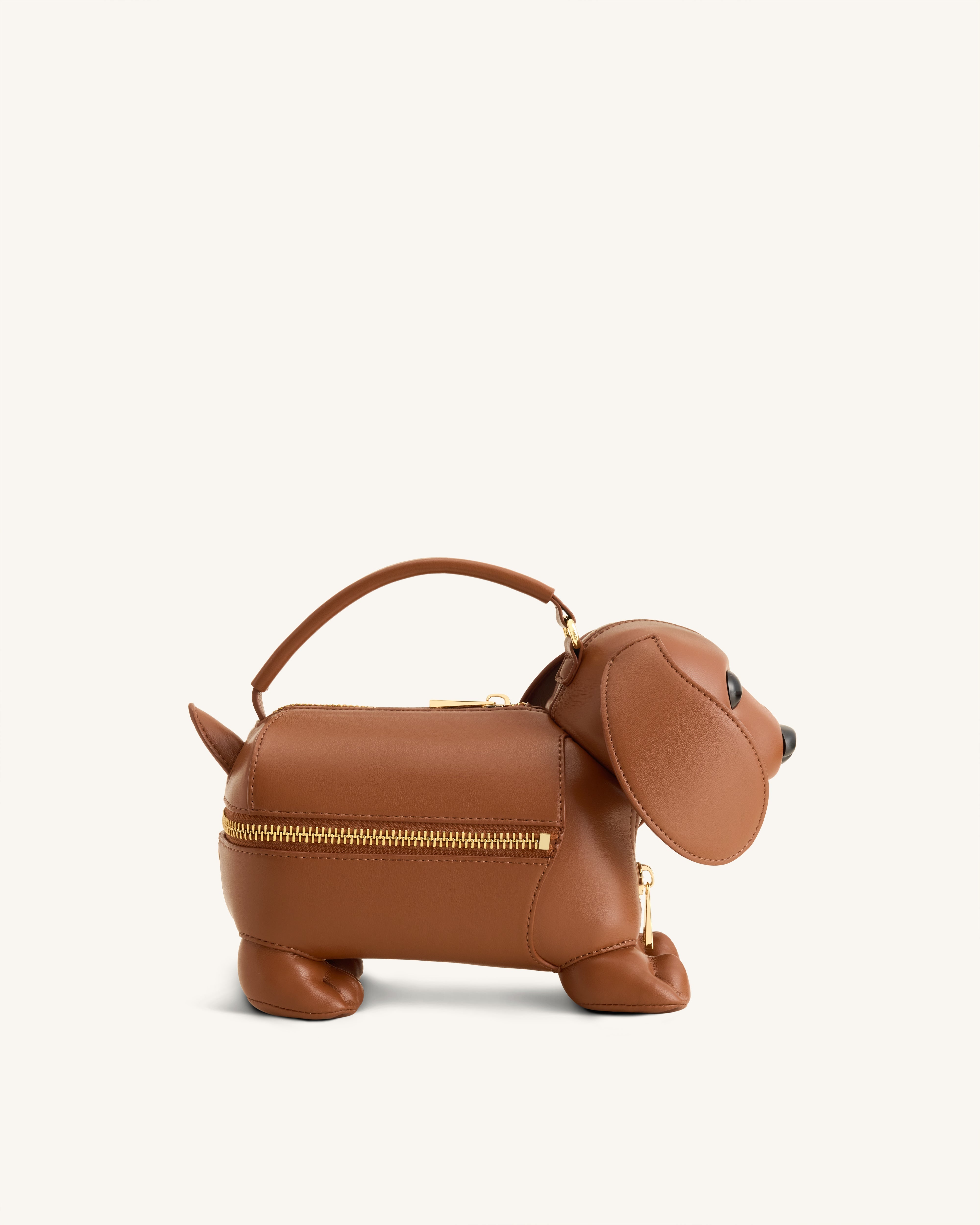 Emilia Dog-Shaped Bag - Brown | JW PEI