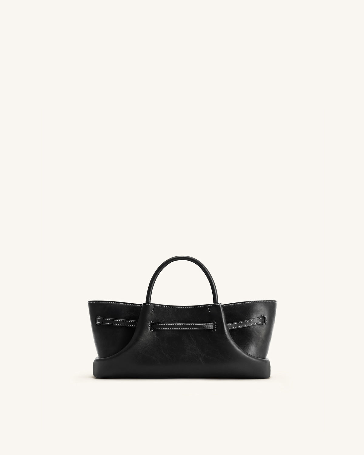 Maeve Dachshund Metal Charm Tote Bag - Black