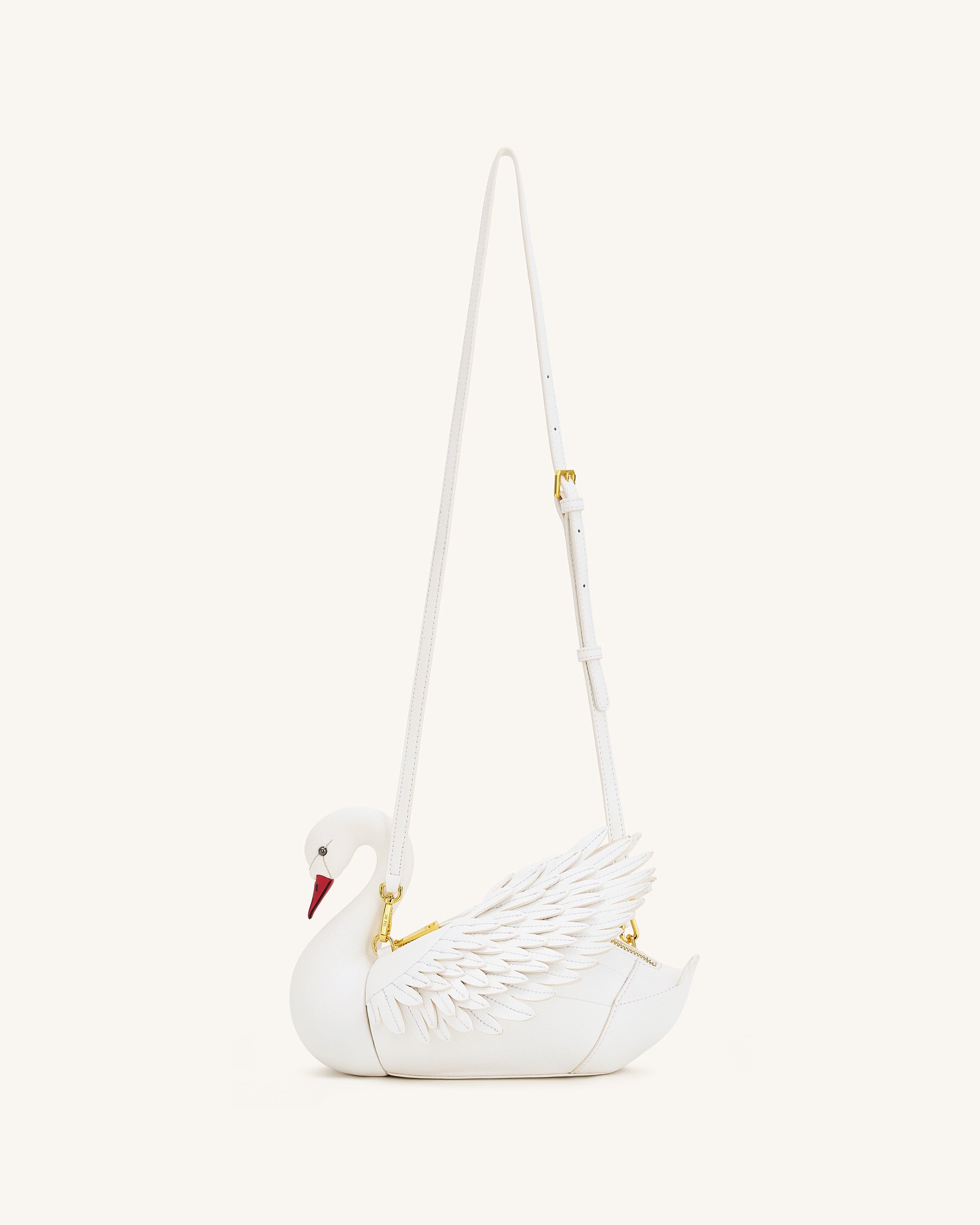Alani Swan Shaped Crossbody Bag - White | JW PEI