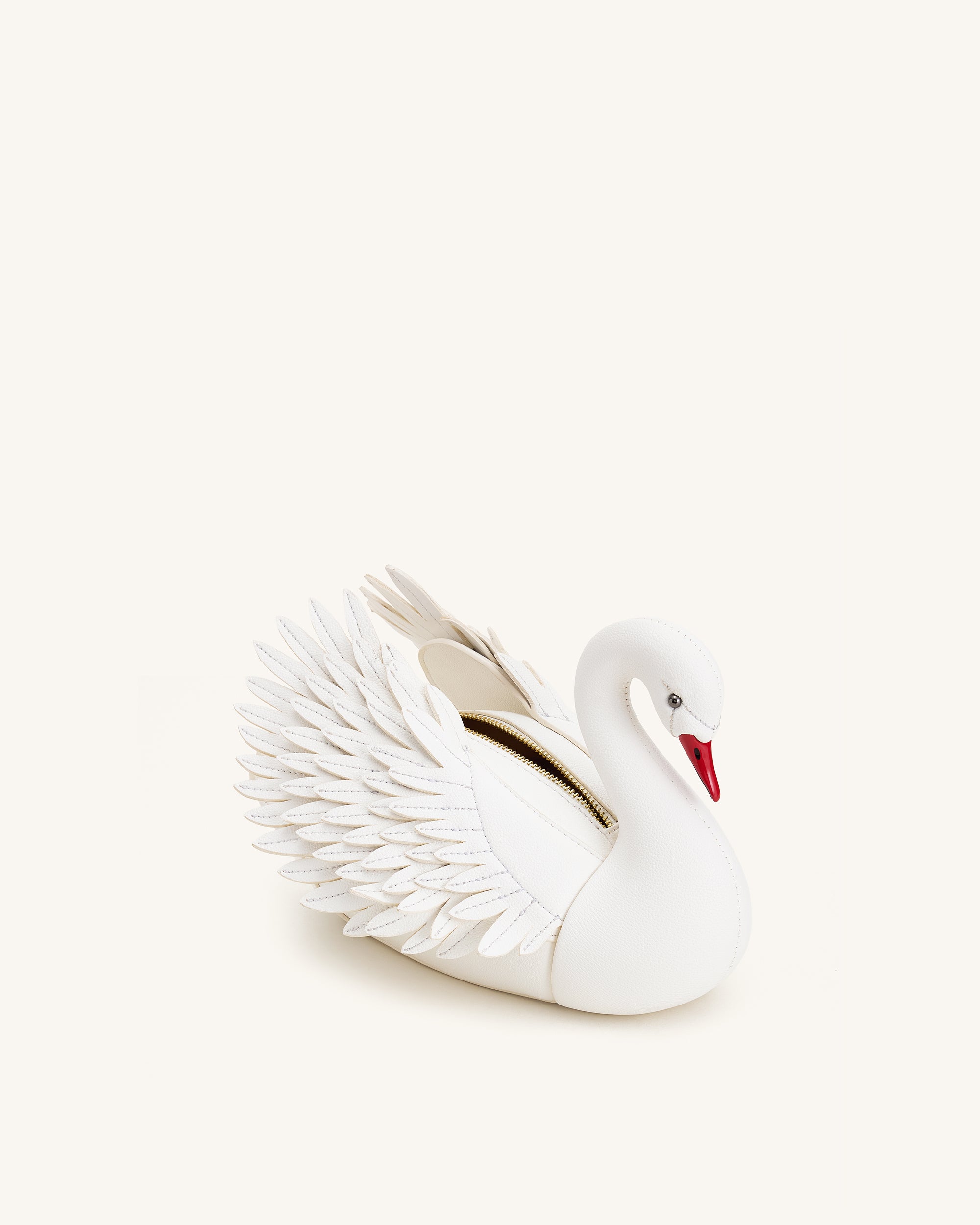 Alani Swan Shaped Crossbody Bag - White | JW PEI