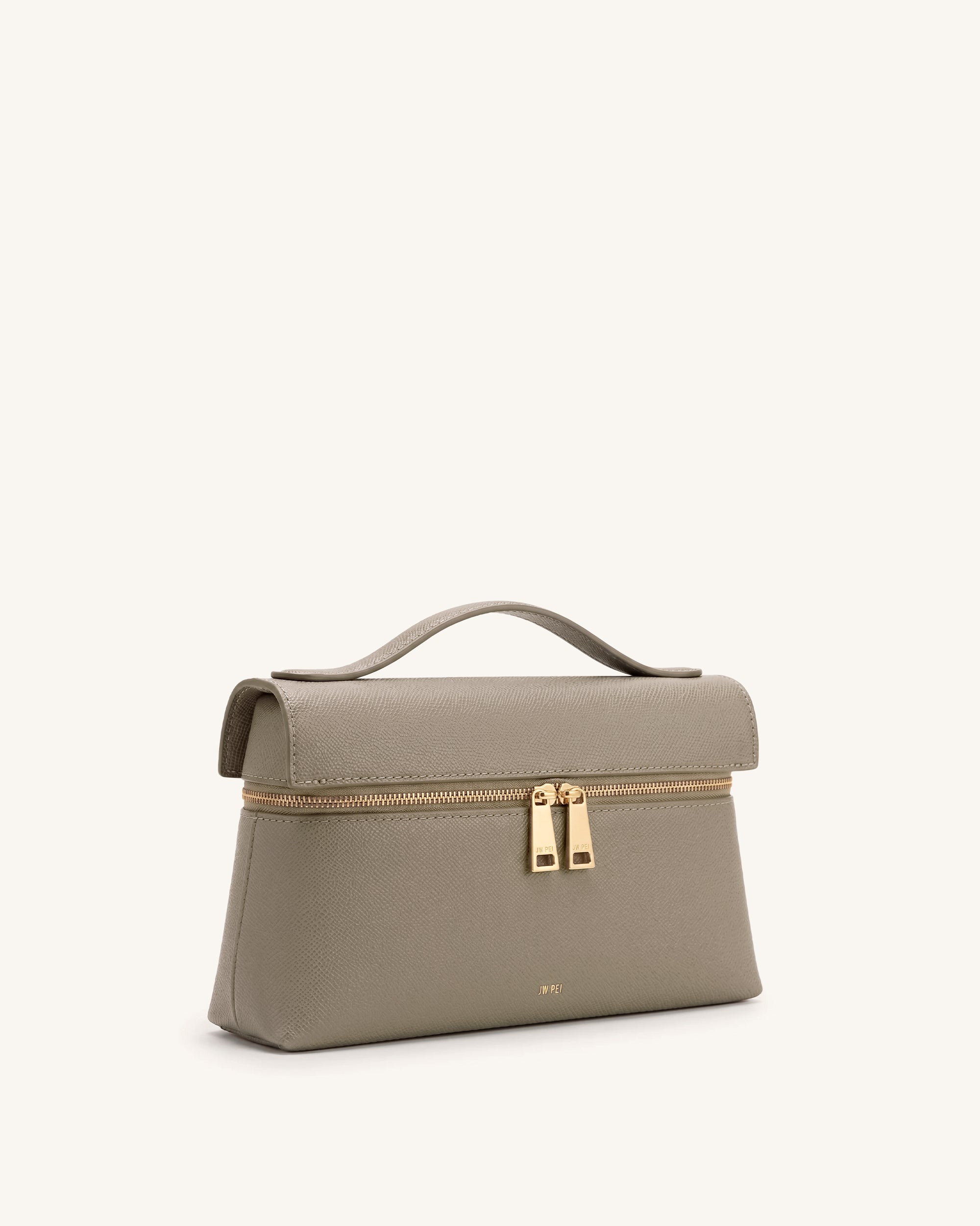 Thea Top Handle Bag - Mocha Grey Brown | JW PEI
