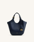 Ines Padlock Tote Bag - Navy