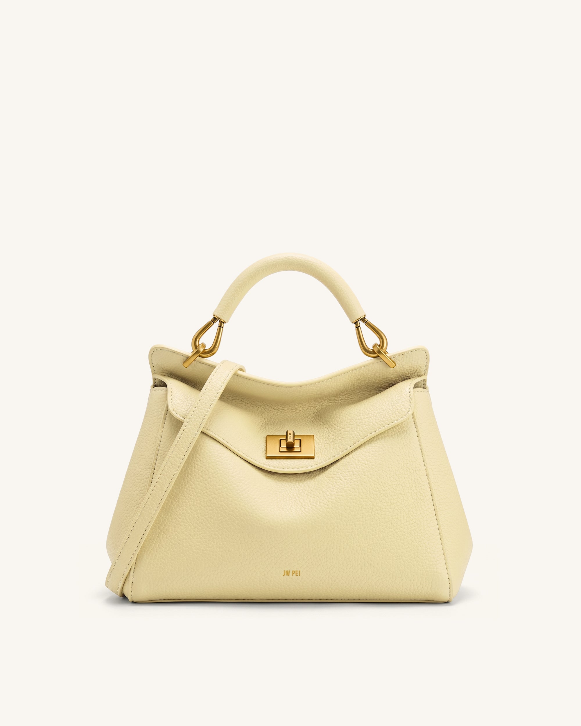 Lucia Classic Top Handle Bag - Light Yellow | JW PEI