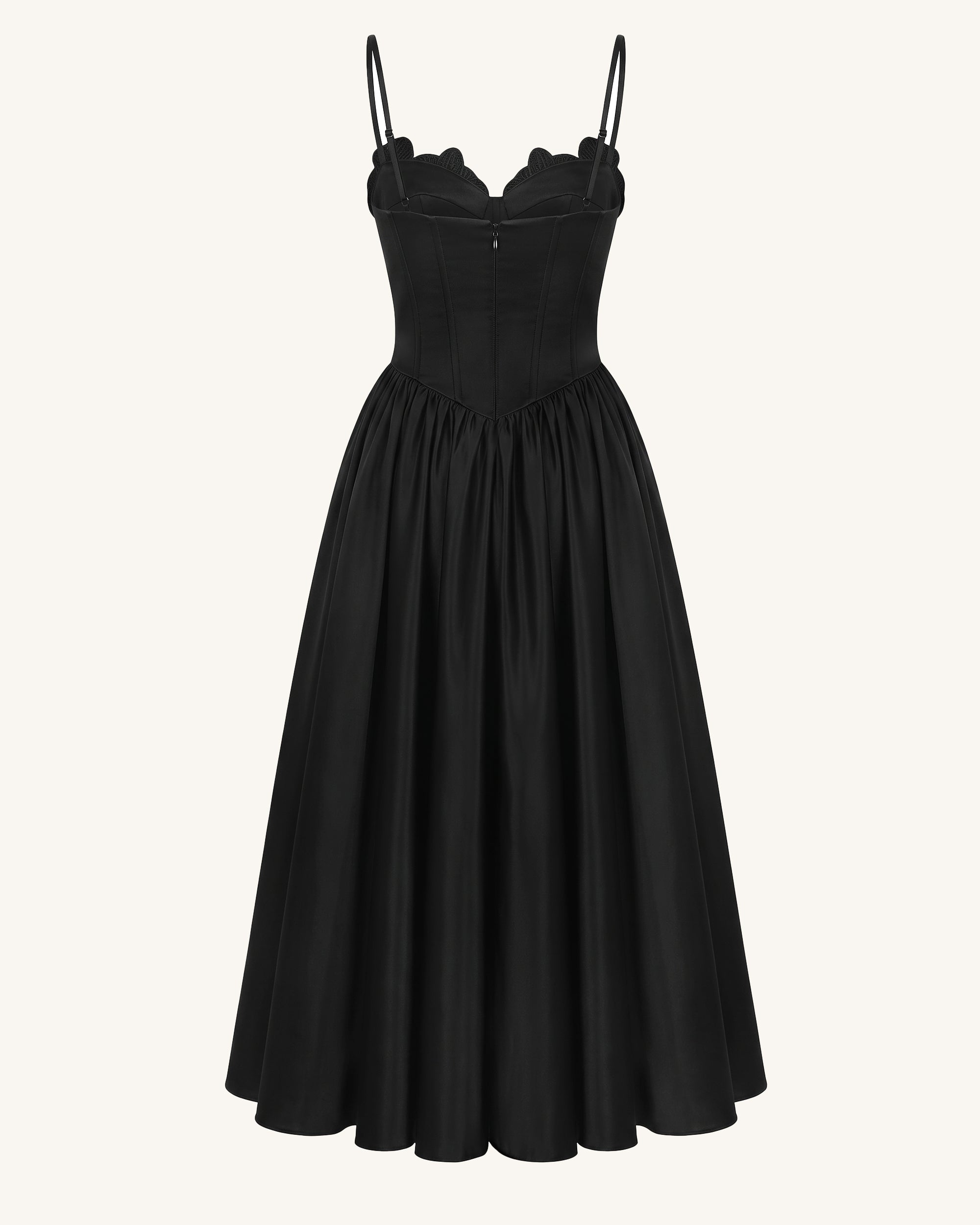 WIRROW ウィロウ Wide T-shirt dress ブラック 美品 Orchid Embroidered Appliqué Corset Maxi Dress - Black | JW PEI
