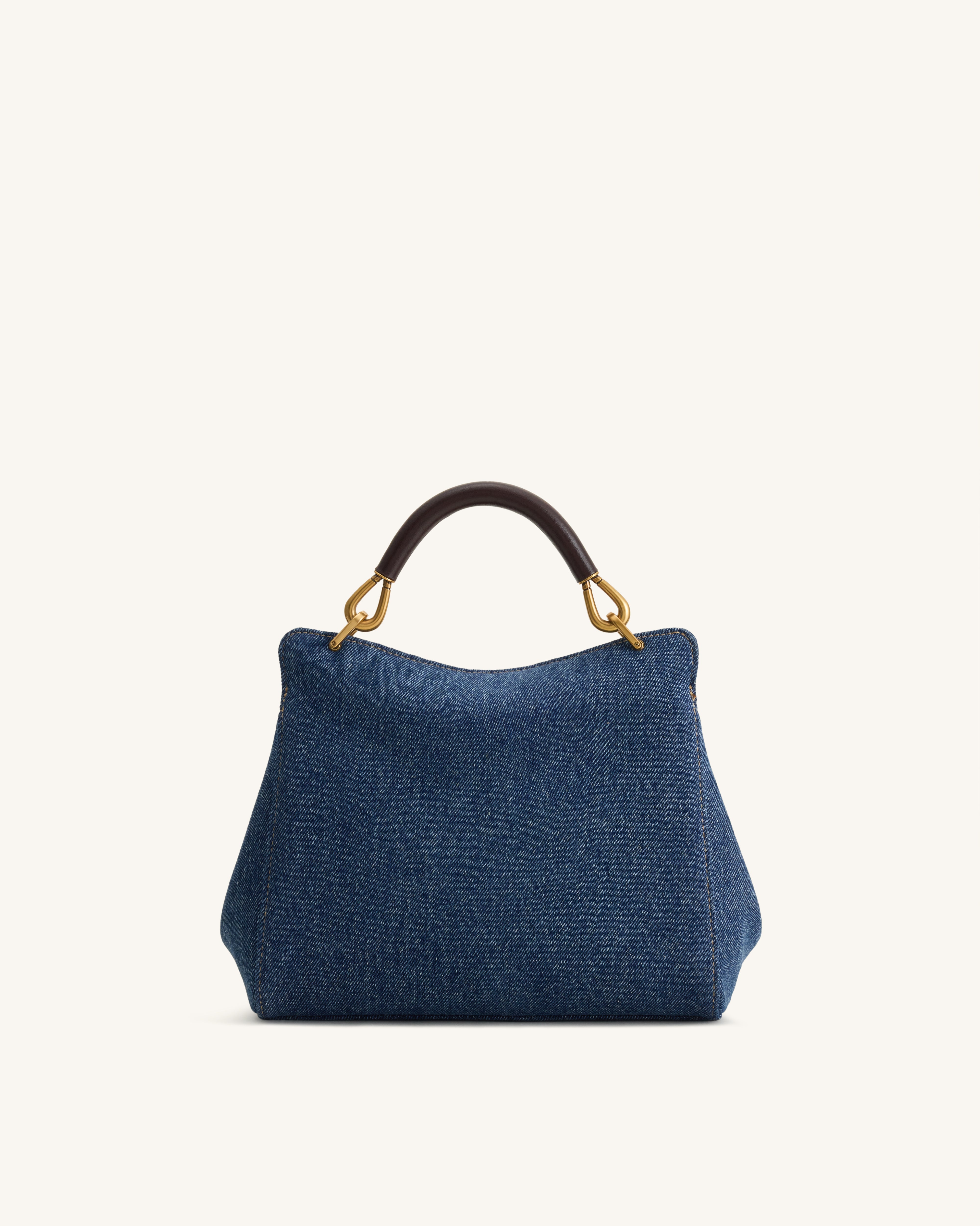 Lucia Classic Handbag - Blue Denim | JW PEI
