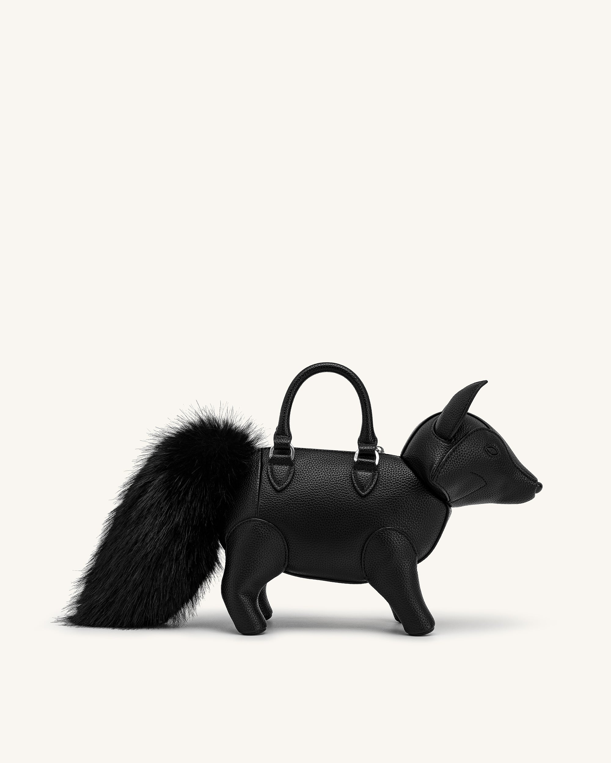 Kai Fox Shaped Top Handle Bag - Black | JW PEI