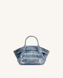 Hana Mini Denim Tote Bag - Blue