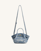 Hana Mini Denim Tote Bag - Blue