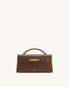 Noor Top Handle Bag - Amber Brown