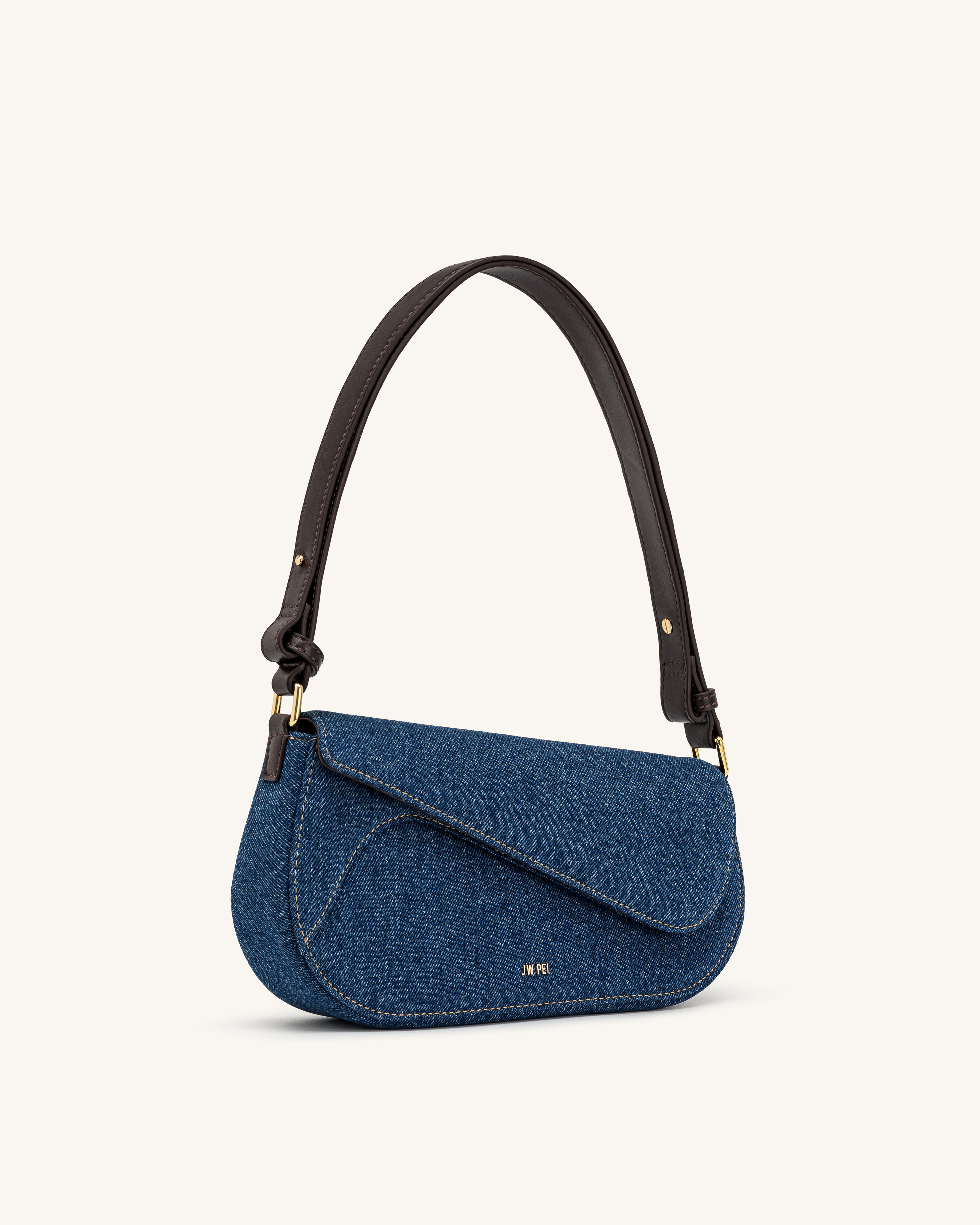 Addisyn Shoulder Bag - Blue Denim | JW PEI