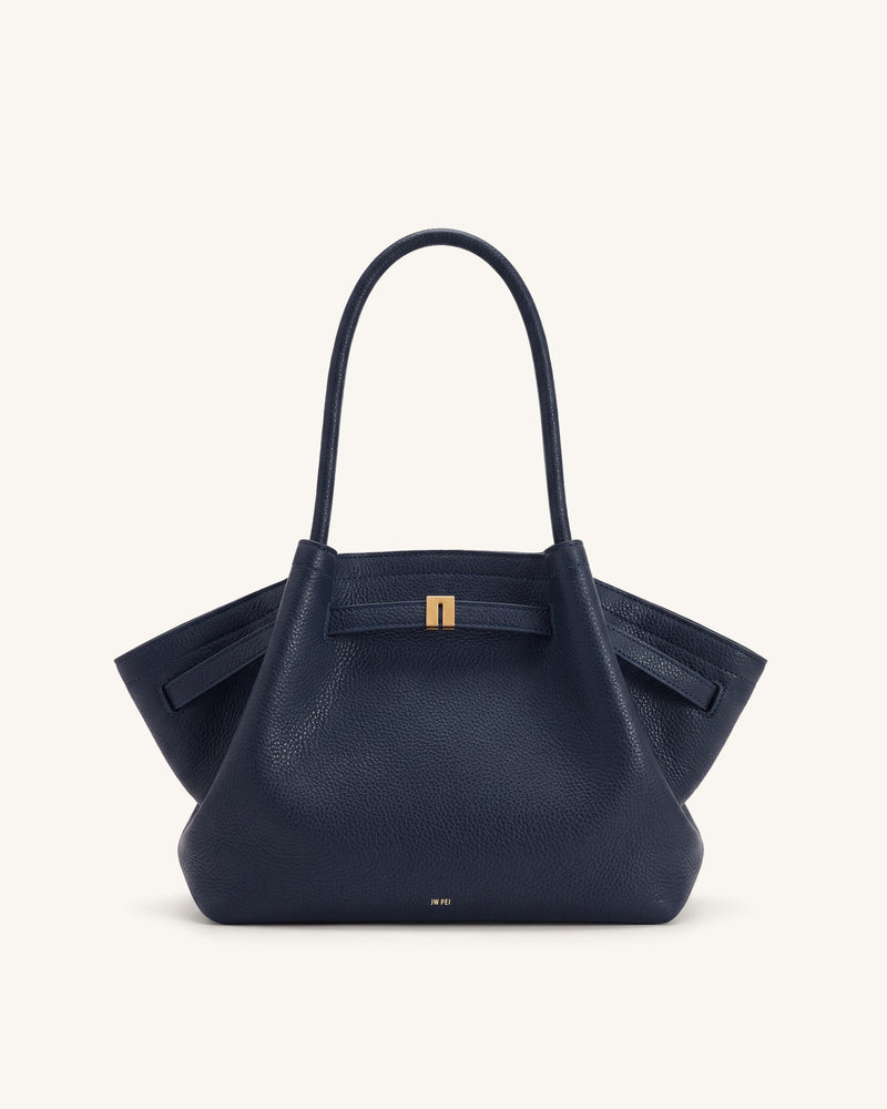 Hana Medium Tote Bag - Navy Blue