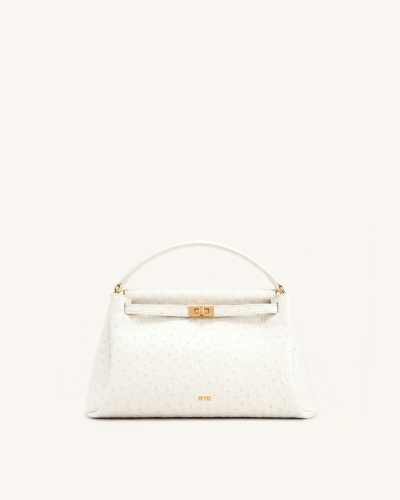Carmen Top Handle Bag - Milky White