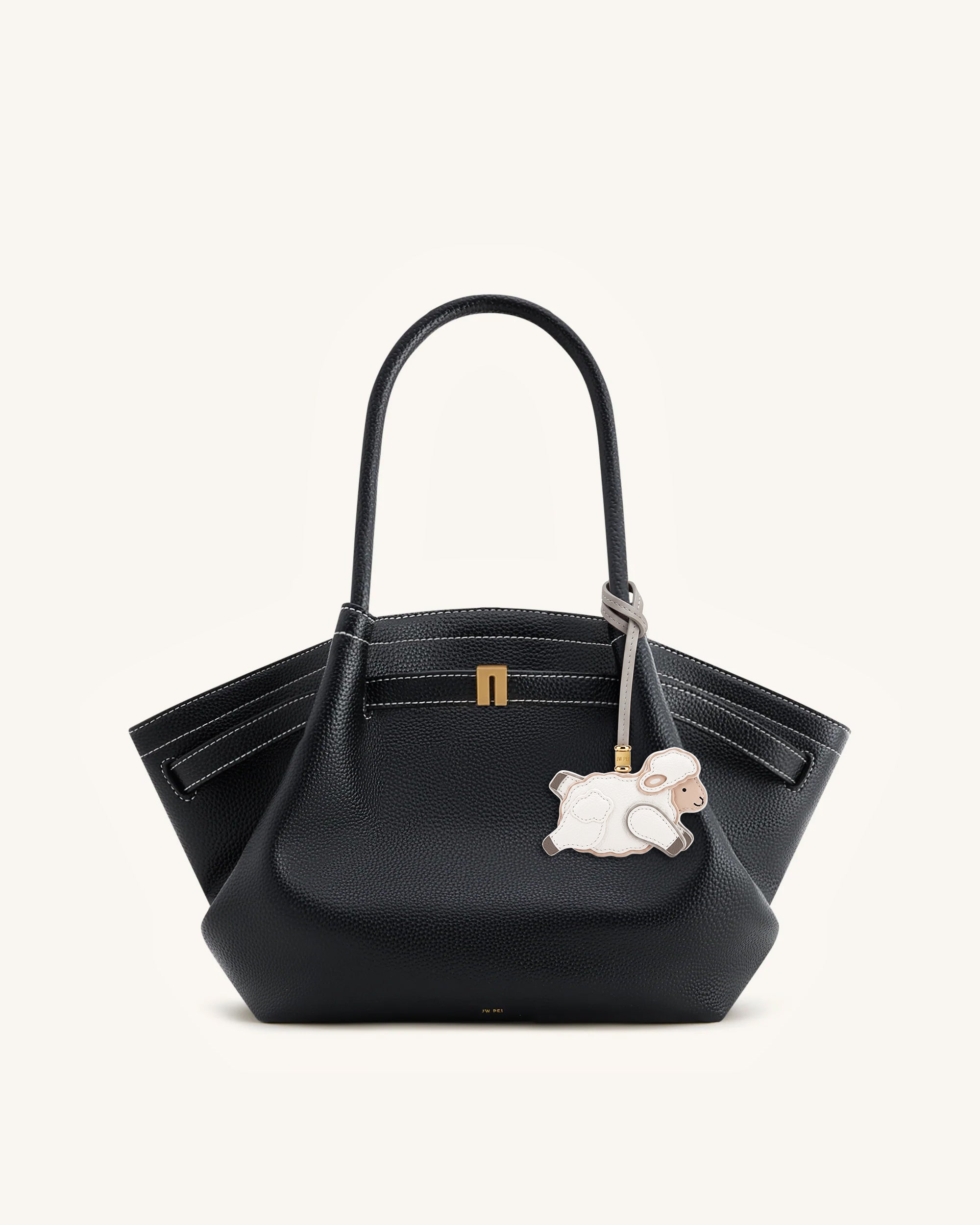 Little Sheep Bag Charm - White