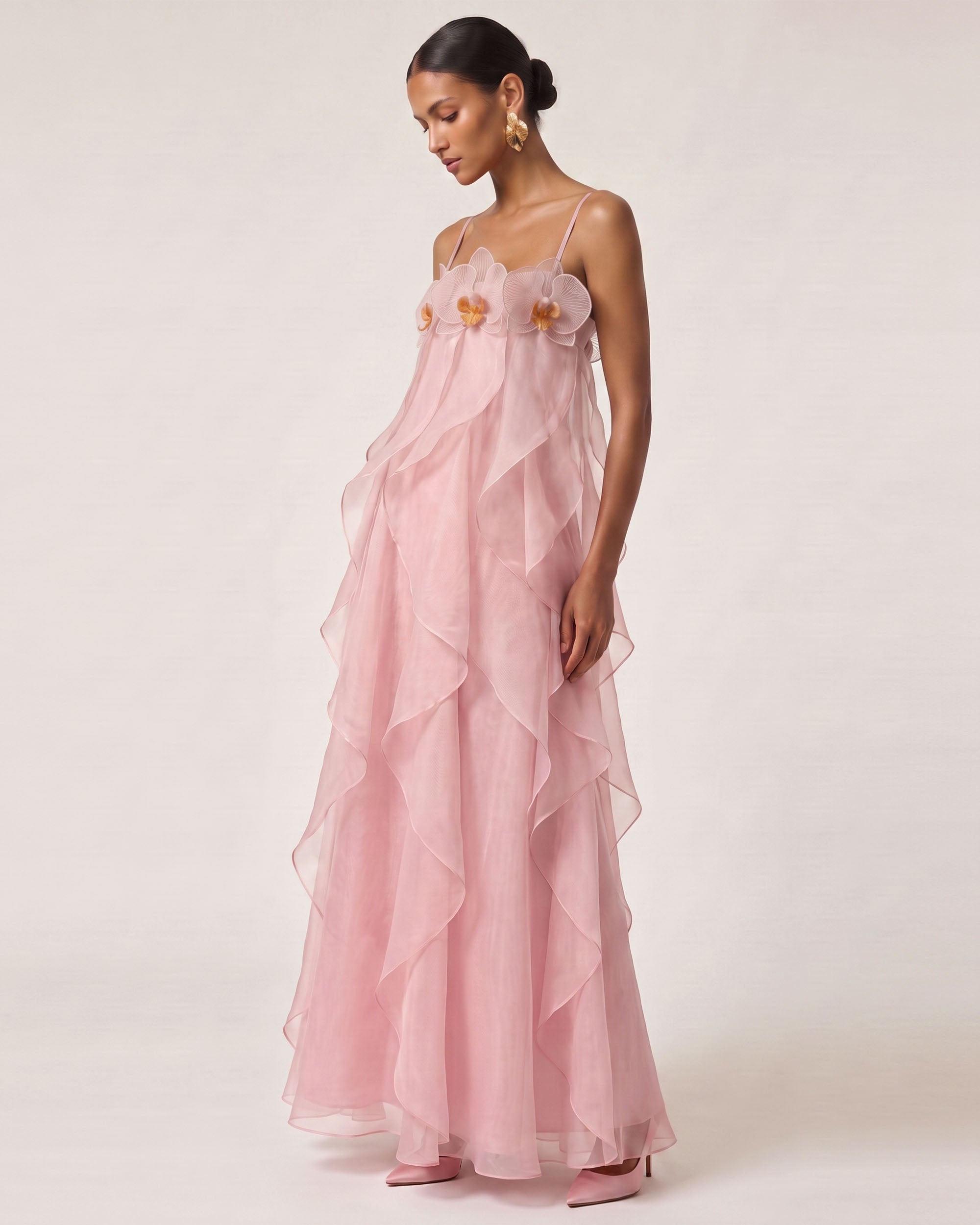 organza maxi dress Orchid Embroidered - Blush Pink 4 feed-size-5XL Whether you’re attending a Size:UK Size 42 Deanna Dresser (Black) Coaster